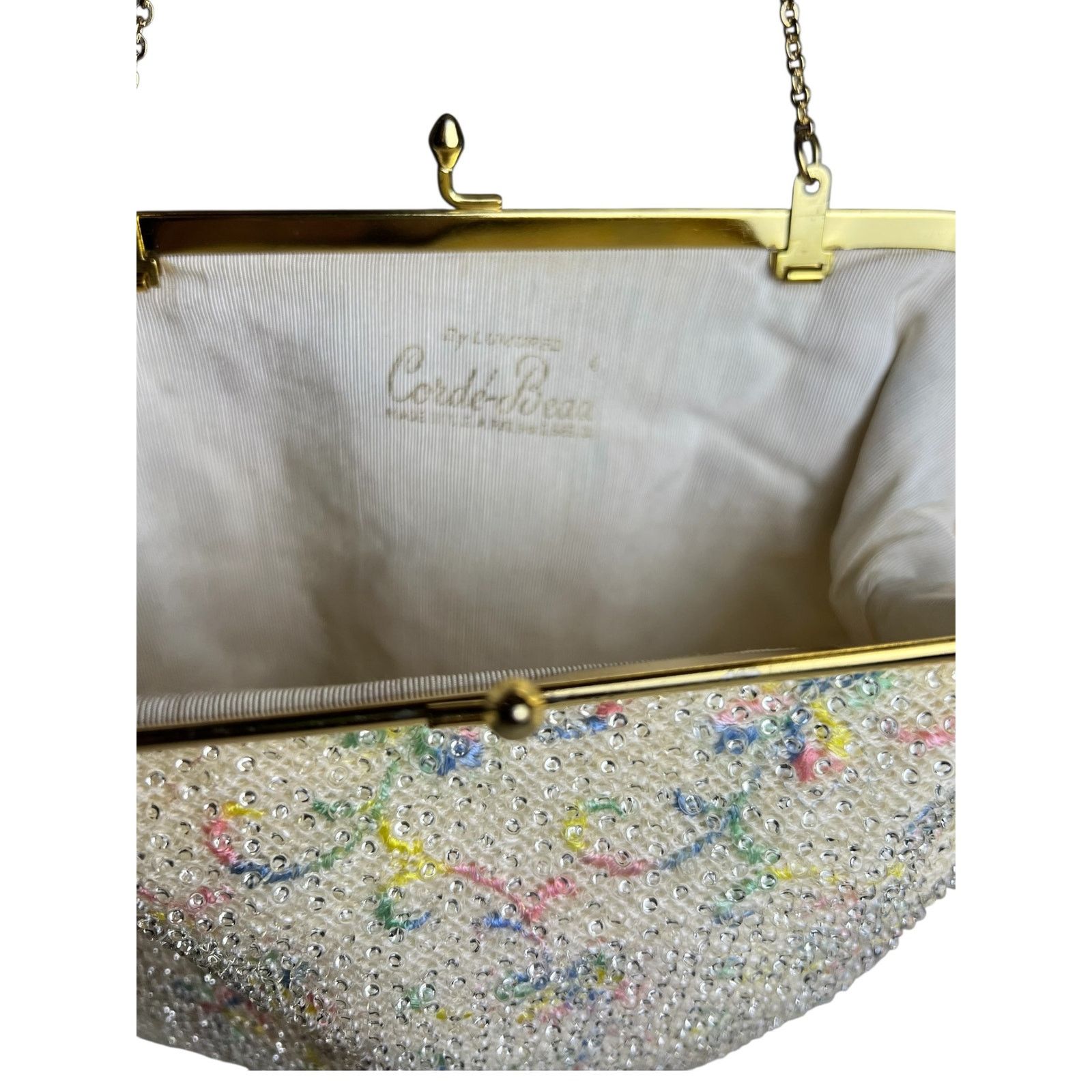Other Vintage 1950s Corde-Bead Microbeaded Glam Evening Clutch Bag Size ONE SIZE - 6 Thumbnail
