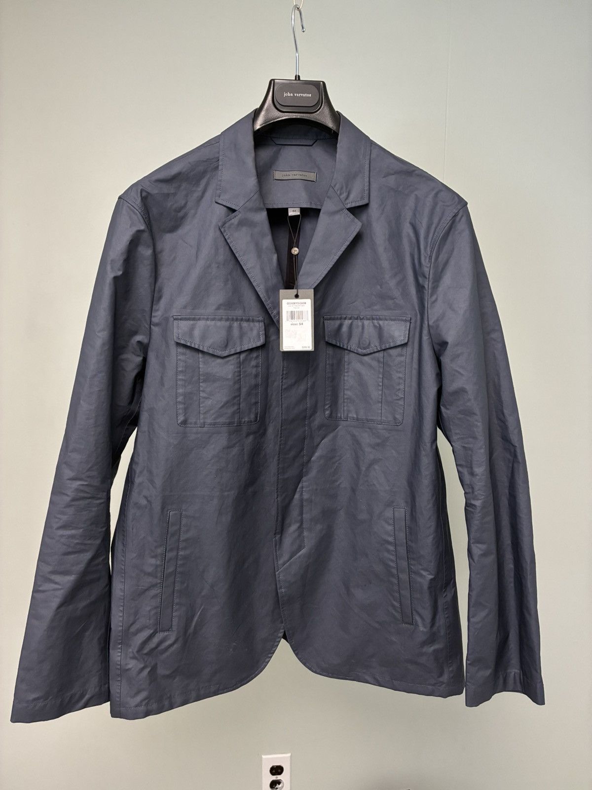 John Varvatos Three-Button Hidden-Placket Jacket EU 54 usa 44 Size US L / EU 52-54 / 3 - 5 Thumbnail