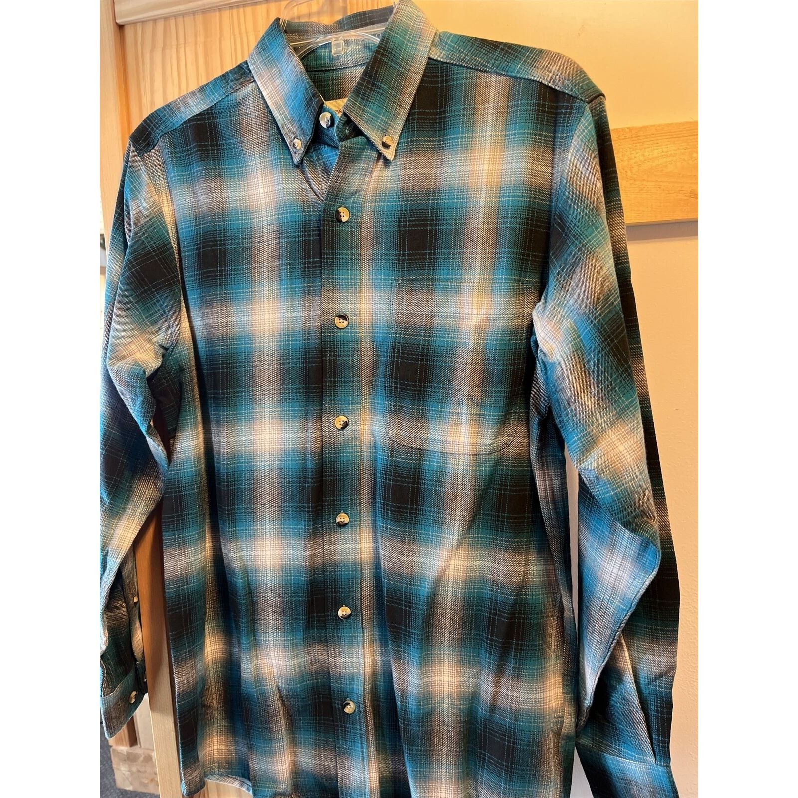 Other Hobbs Creek Mens S Blue Plaid LS Button Cotton Flannel Shirt Size US S / EU 44-46 / 1 - 7 Thumbnail