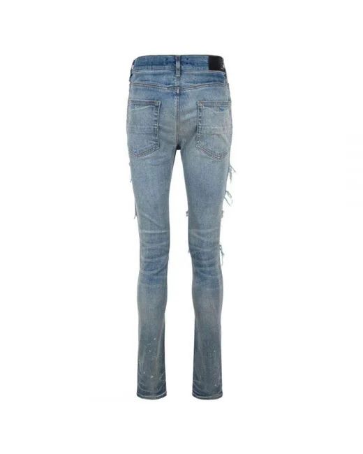 Amiri o1gr1nt0924 Silk Pj Thrasher Jean in Clay Indigo Size US 32 / EU 48 - 3 Thumbnail