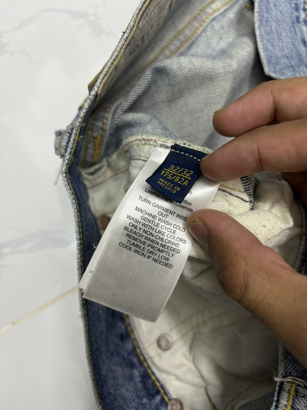 Polo Ralph Lauren POLO RALPH LAUREN DISTRESSED DENIM JEANS Size US 33 - 12 Thumbnail