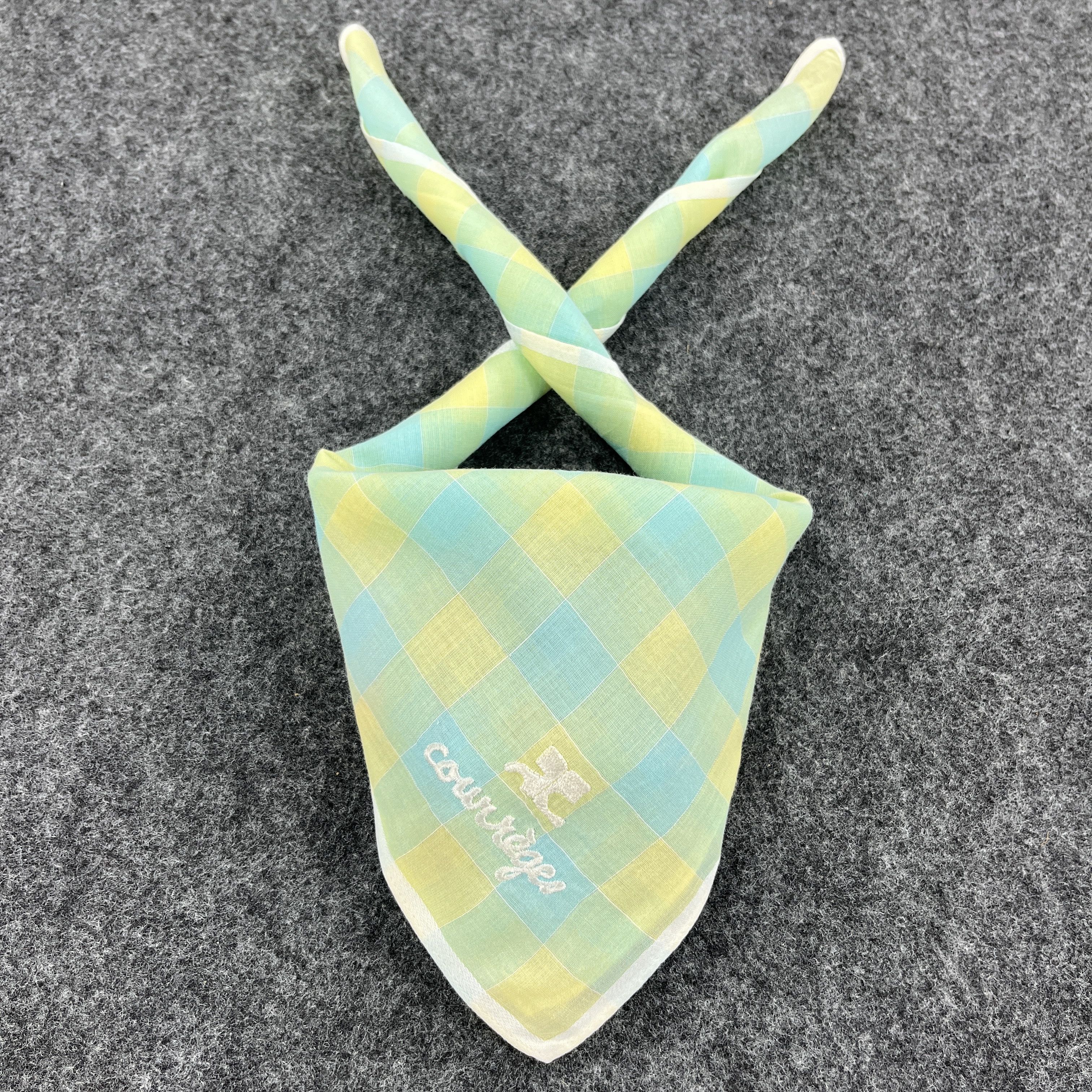 Vintage Courreges Handkerchief / Bandana / Neckerchief B309 Size ONE SIZE - 1 Thumbnail