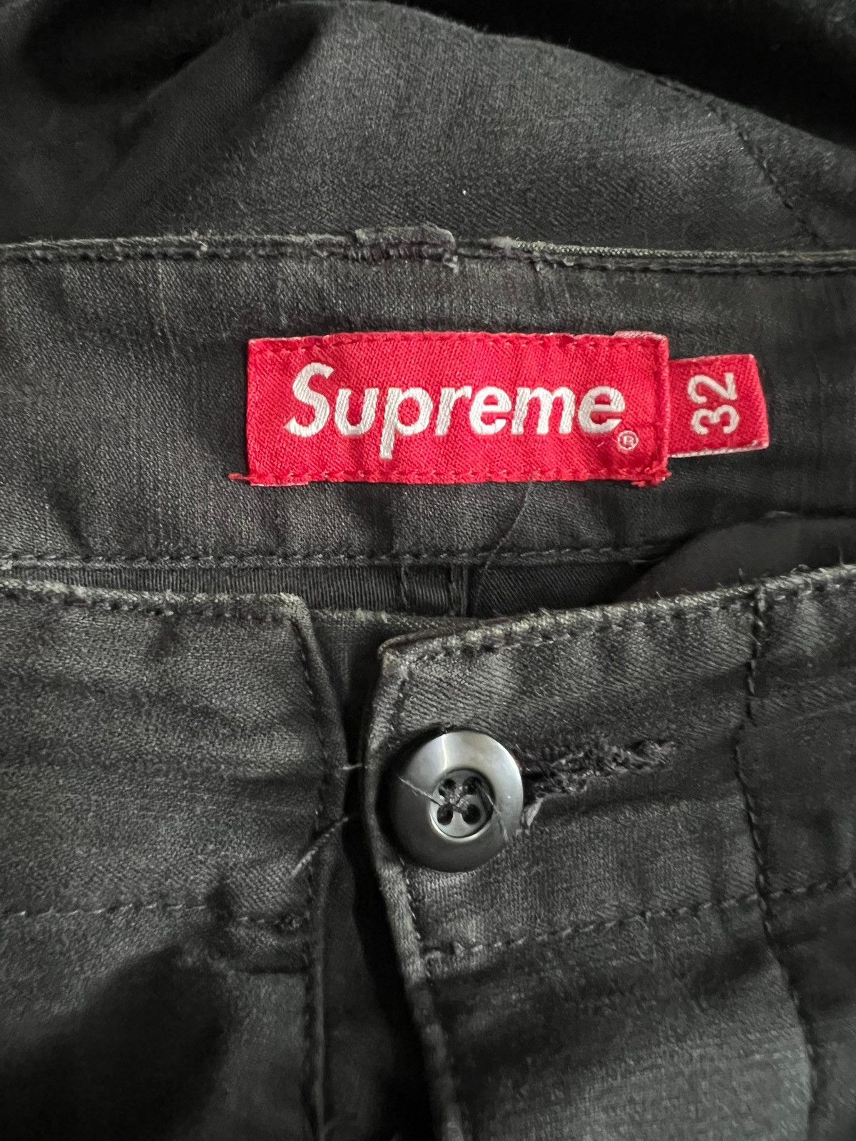 Supreme Authentic🔥Supreme Cargo Pants *BLACK* Drawstring Leg Size US 32 / EU 48 - 14 Thumbnail