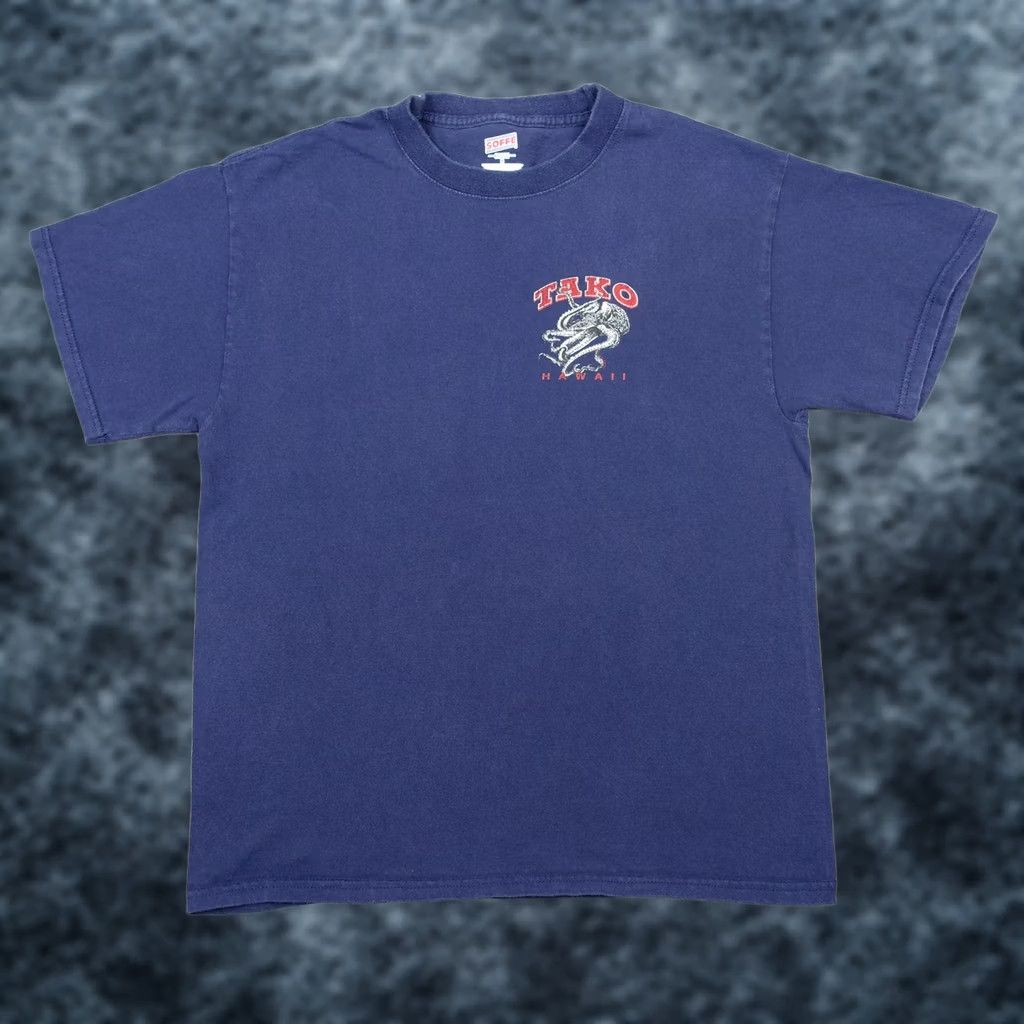 Soffe VINTAGE Soffe Shirt Mens Small Blue Octopus Island Motion Tee VTG Size US S / EU 44-46 / 1 - 1 Thumbnail