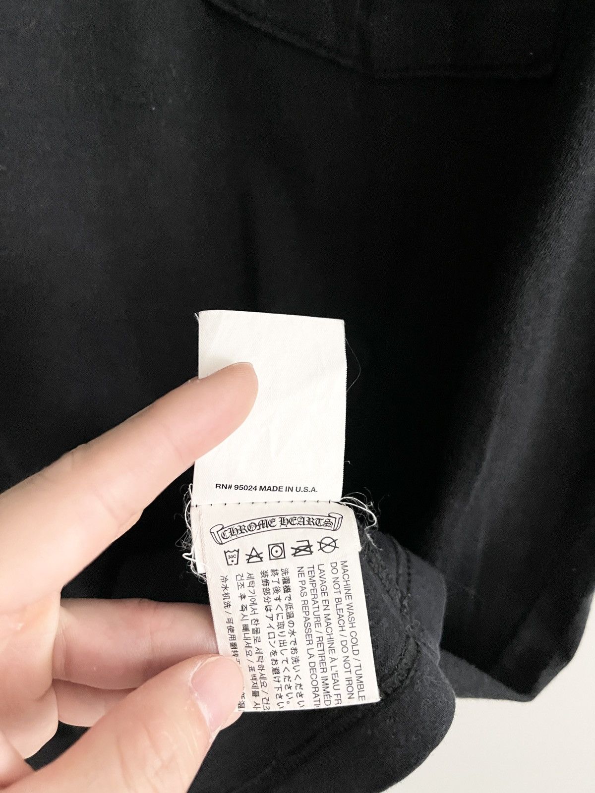 Chrome Hearts STEAL! 2010s Chrome Hearts Half Heart Crosses Pocket Tee Size US M / EU 48-50 / 2 - 9 Thumbnail