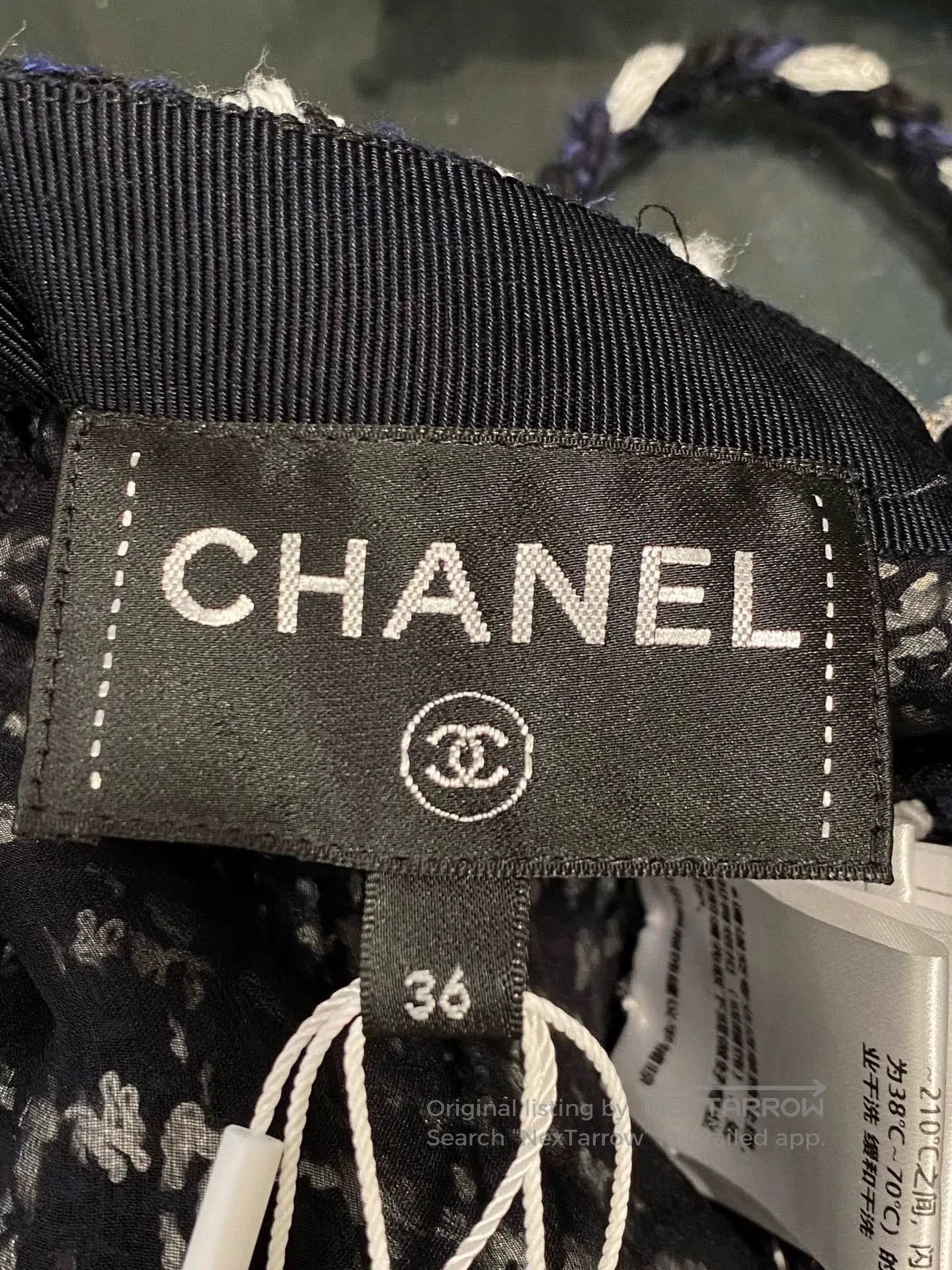 Chanel Chanel 23 Black and White Plaid Tweed Dress. Size US 36 / EU 52 - 4 Thumbnail