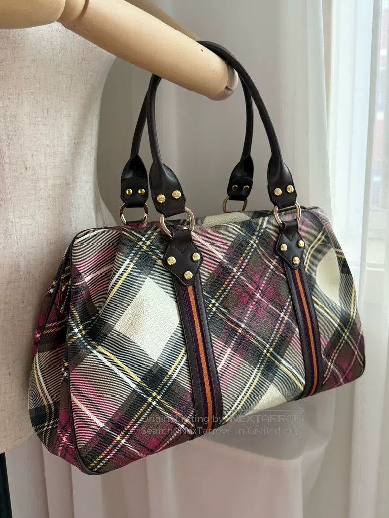 Vivienne Westwood Vivienne Westwood size os Vintage Plaid Saturn Briefcase To Size ONE SIZE - 4 Thumbnail