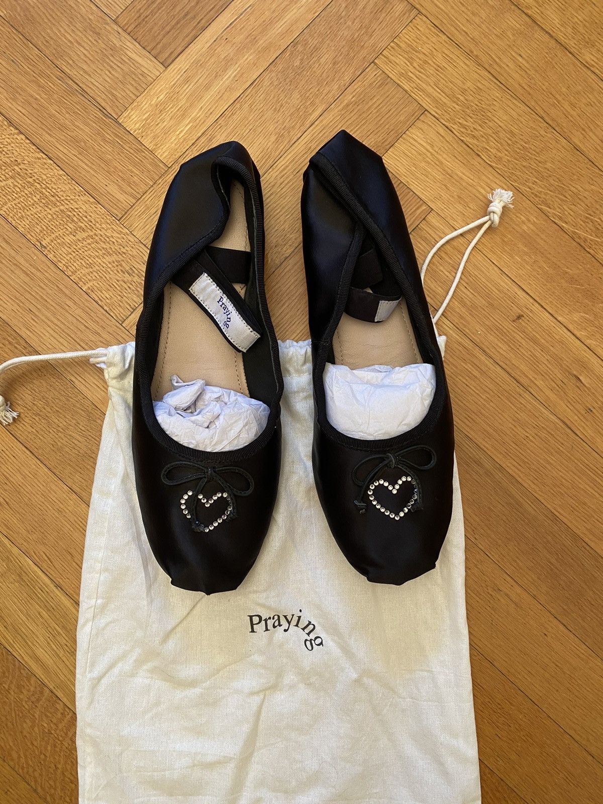 Praying PRAYING black ballet flats Size US 10 / IT 40 - 1 Thumbnail