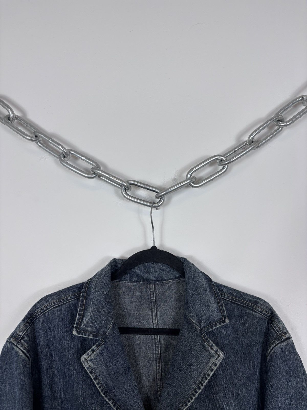 Burberry Burberry London Women’s Blue Denim Blazer Jacket Coat Size XL / US 12-14 / IT 48-50 - 3 Thumbnail