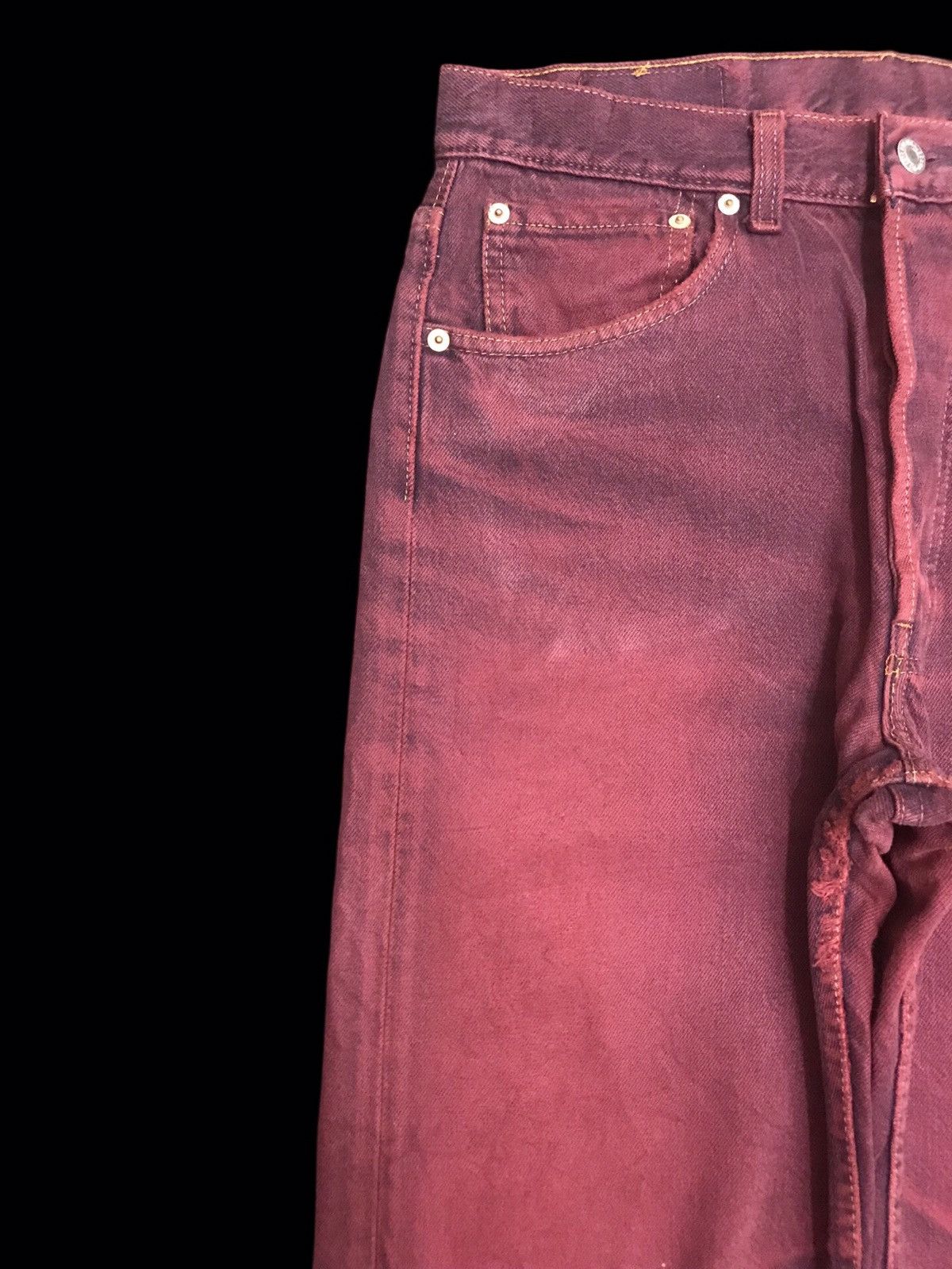 Levi's × Vintage 💥90s STYLE💥Vintage Levis 501 Original Distrssed Denim F113 Size US 30 / EU 46 - 4 Thumbnail