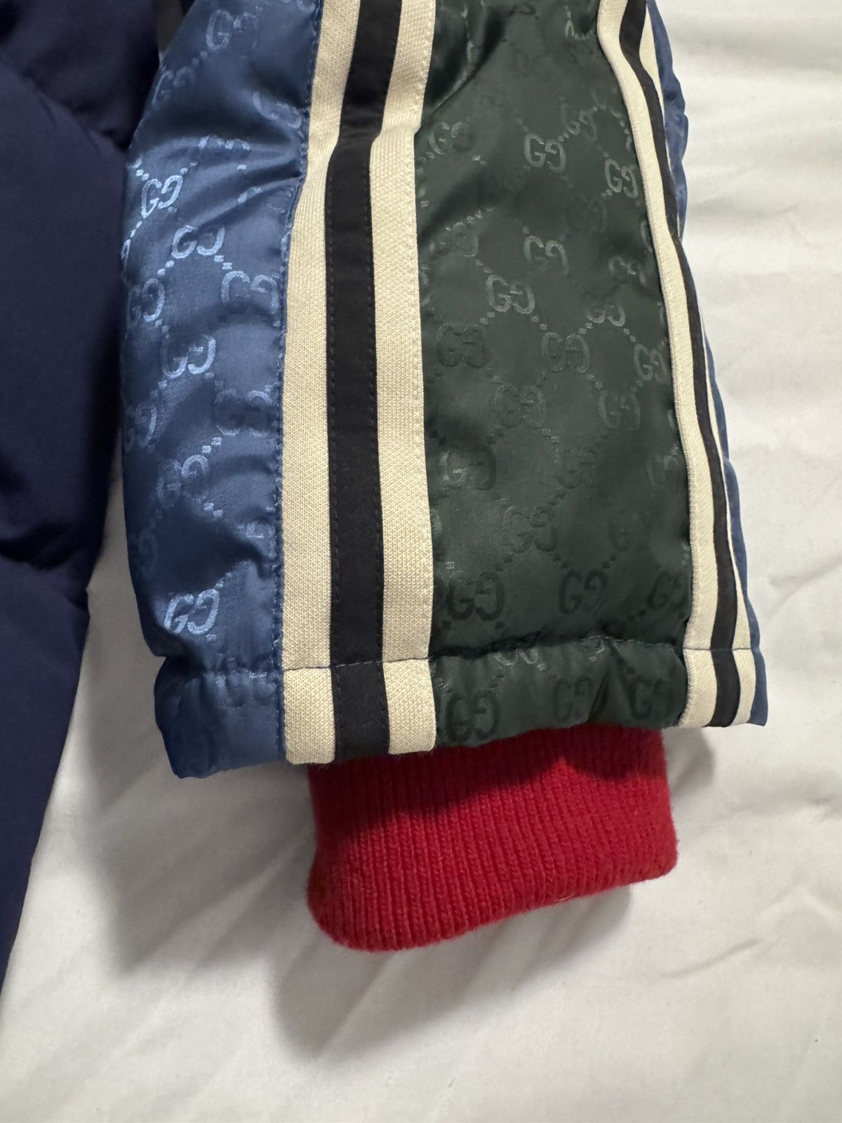 Gucci Gucci Nylon Jacquard GG down jacket Size US L / EU 52-54 / 3 - 6 Thumbnail