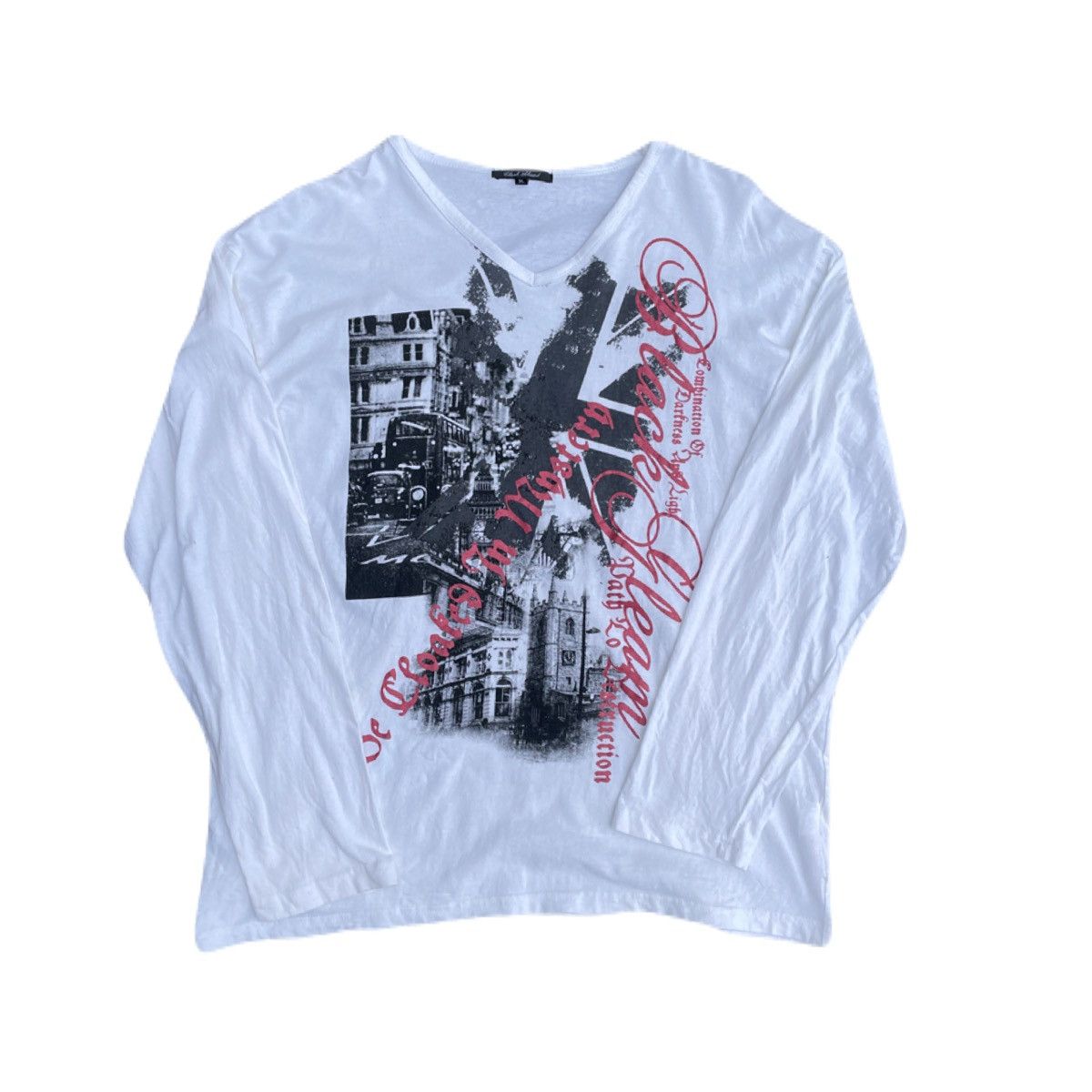 If Six Was Nine 2000s Japanese archive Vkei Dark Poem Long Sleeve Tee Y2K Size US XL / EU 56 / 4 - 2 Thumbnail