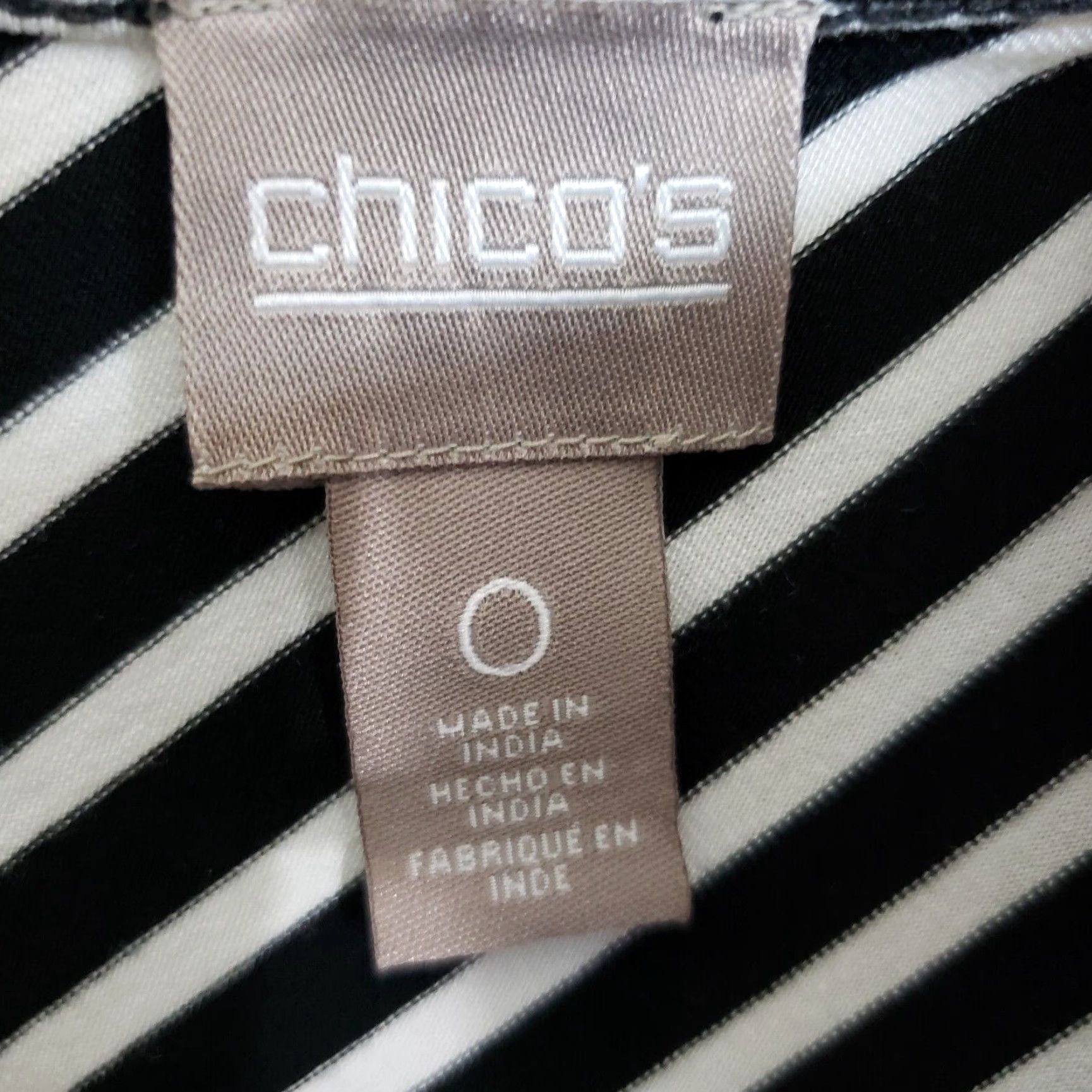 Vintage Chico's Womens Maxi Dress Sz Small Black White Stripe Short Sleeve Rayon Blend Dress, Maxi Size 28" / US 6 / IT 42 - 5 Thumbnail