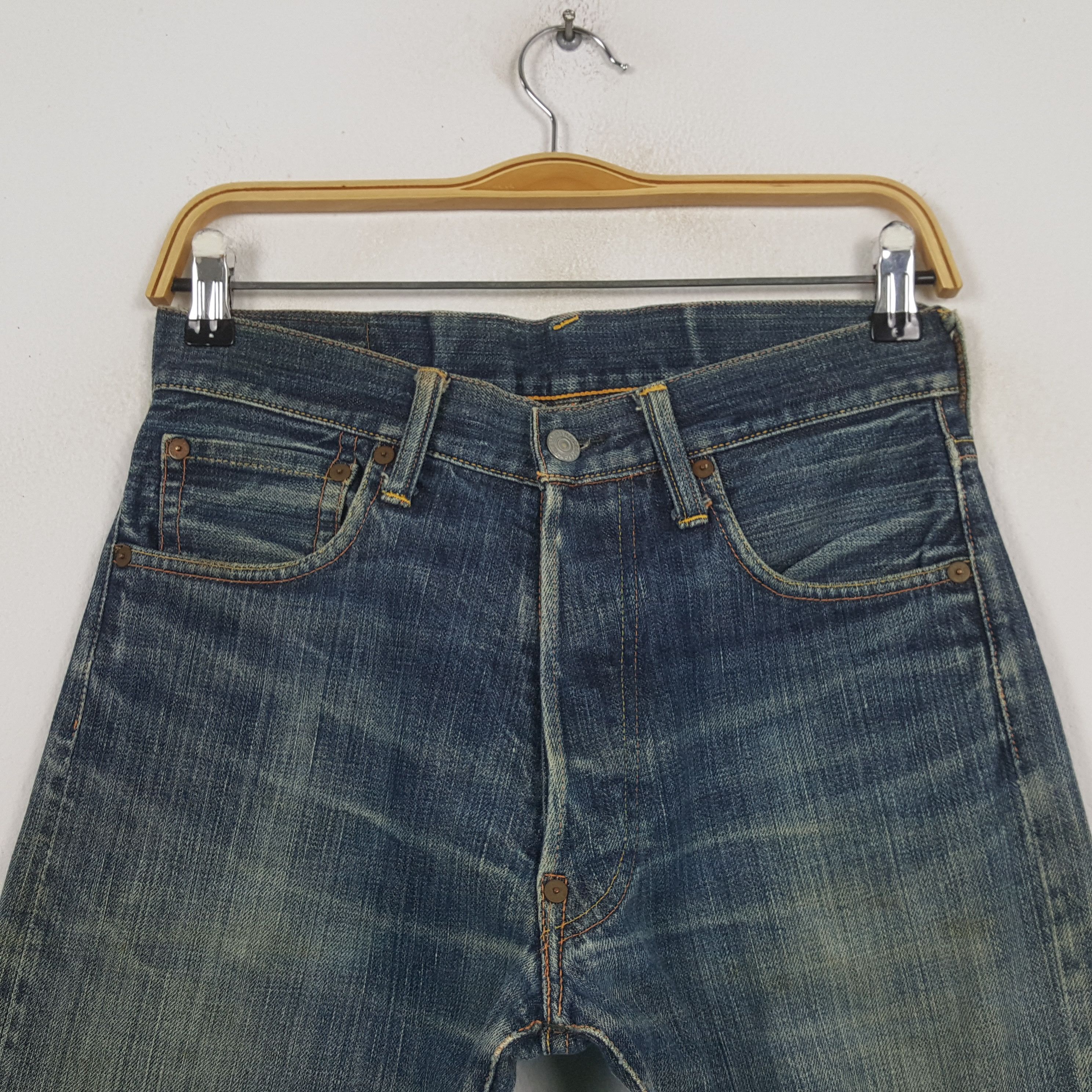 Evisu Vintage Evisu Japanese Brand Daicock Custom Style Jeans RR14 Size US 29 - 5 Thumbnail