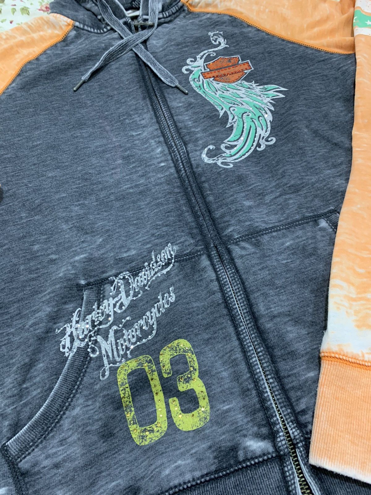 Harley Davidson × If Six Was Nine × Vintage Harley Davidson Zip Up Hoodie Faded Size US M / EU 48-50 / 2 - 8 Thumbnail