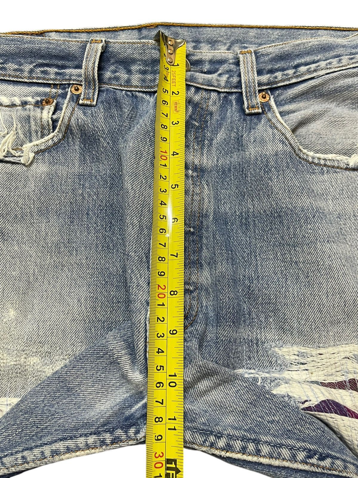 Levi's Vintage 90s Levis 501xx Faded Wash Distressed Style Jeans Size US 31 - 16 Thumbnail