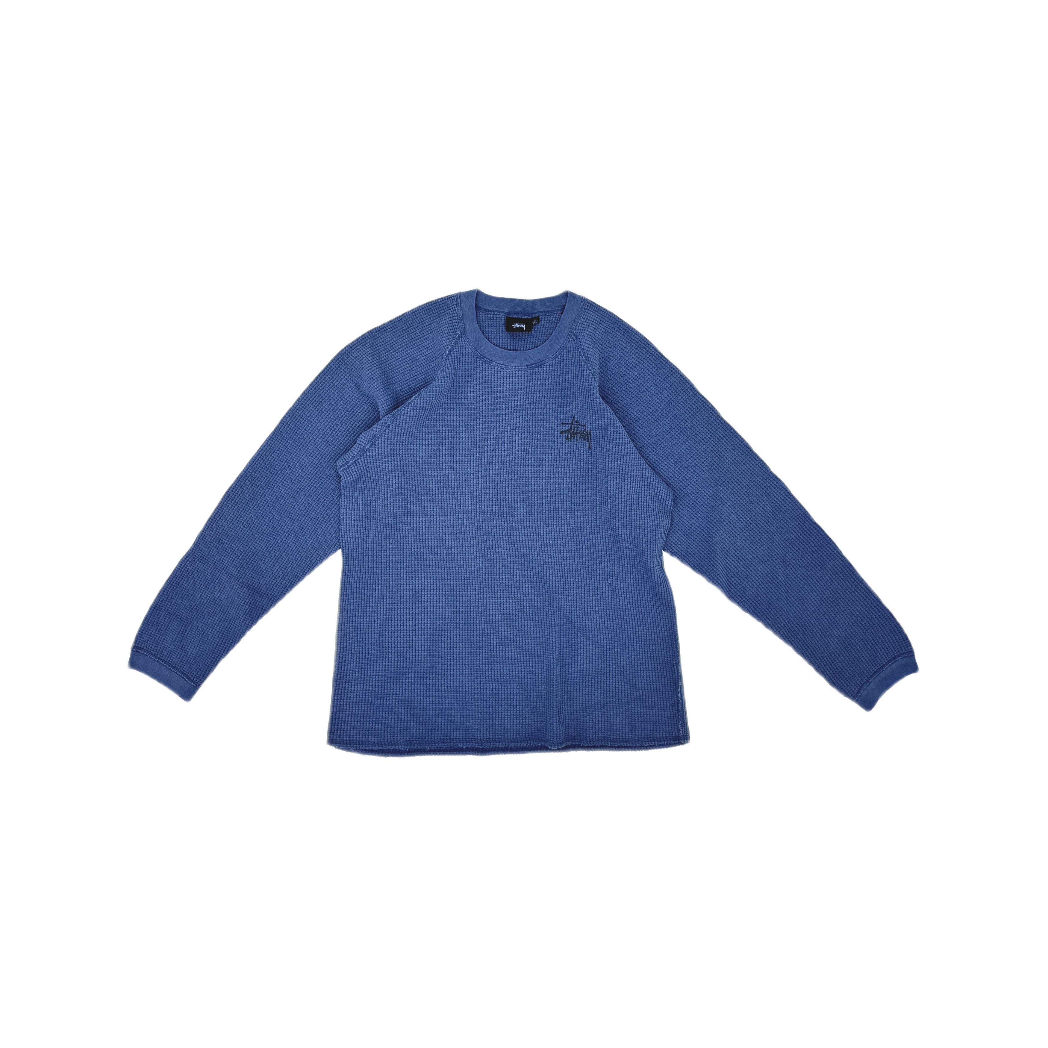 Stussy Stüssy Logo Waffle Long Sleeve T-Shirt Size L Size US L / EU 52-54 / 3 - 1 Thumbnail