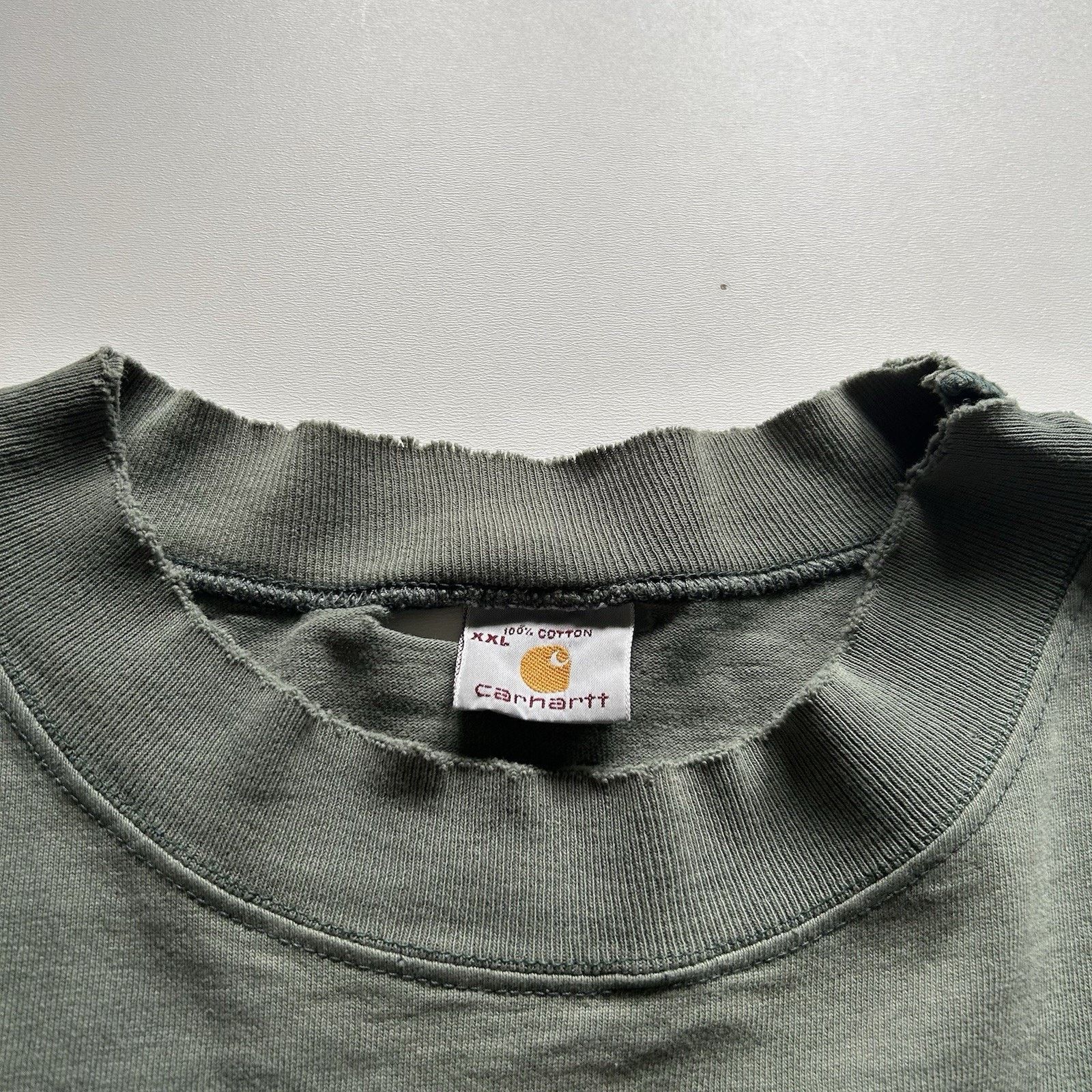 Carhartt Vintage 90s Carhartt Pocket T Shirt Longsleeve Mock Neck XXL Size US XXL / EU 58 / 5 - 5 Thumbnail