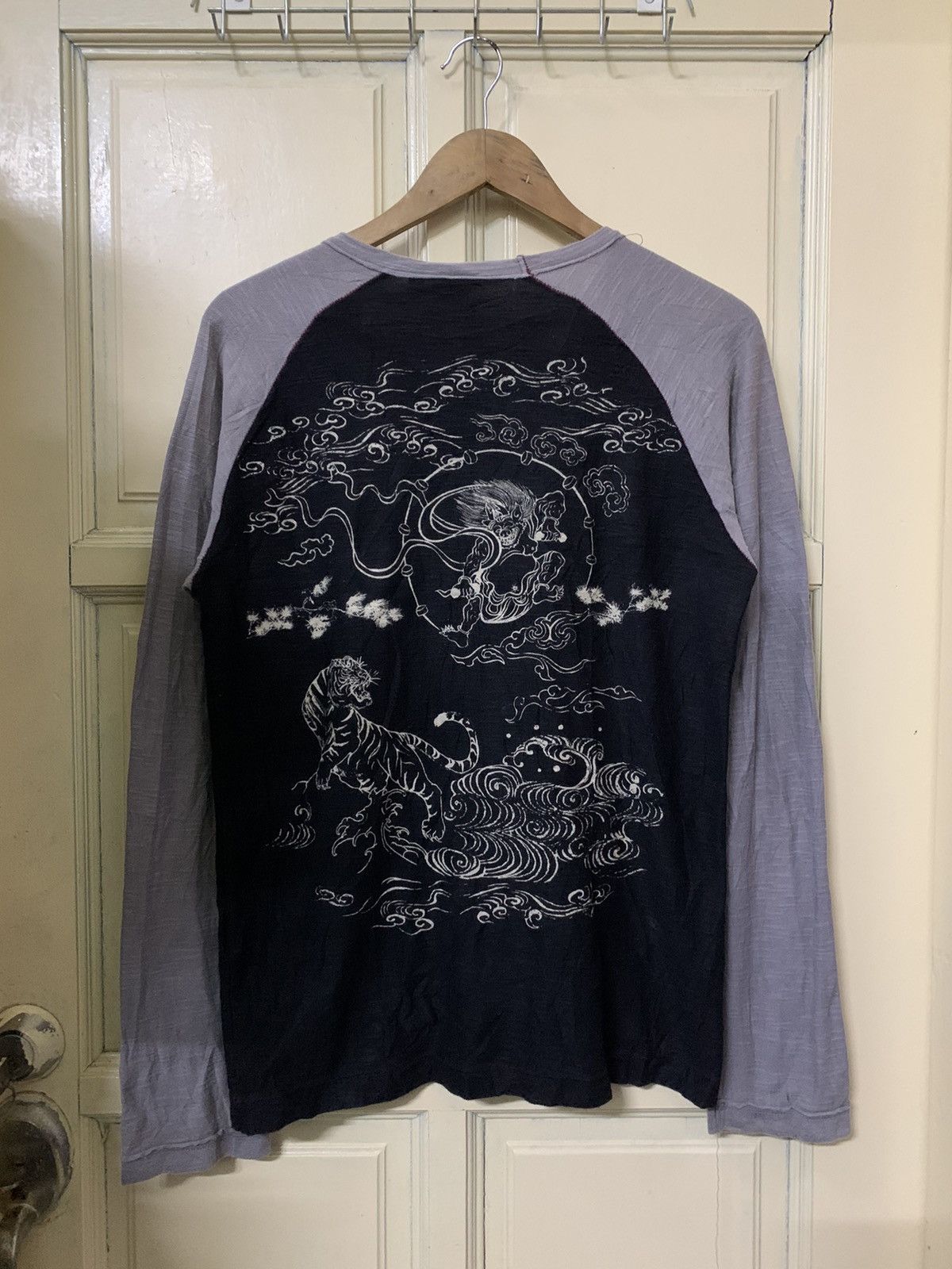 Karakuri Tamashii Vtg Japanese Ku Usa Sukajan T Shirt Size US M / EU 48-50 / 2 - 3 Thumbnail