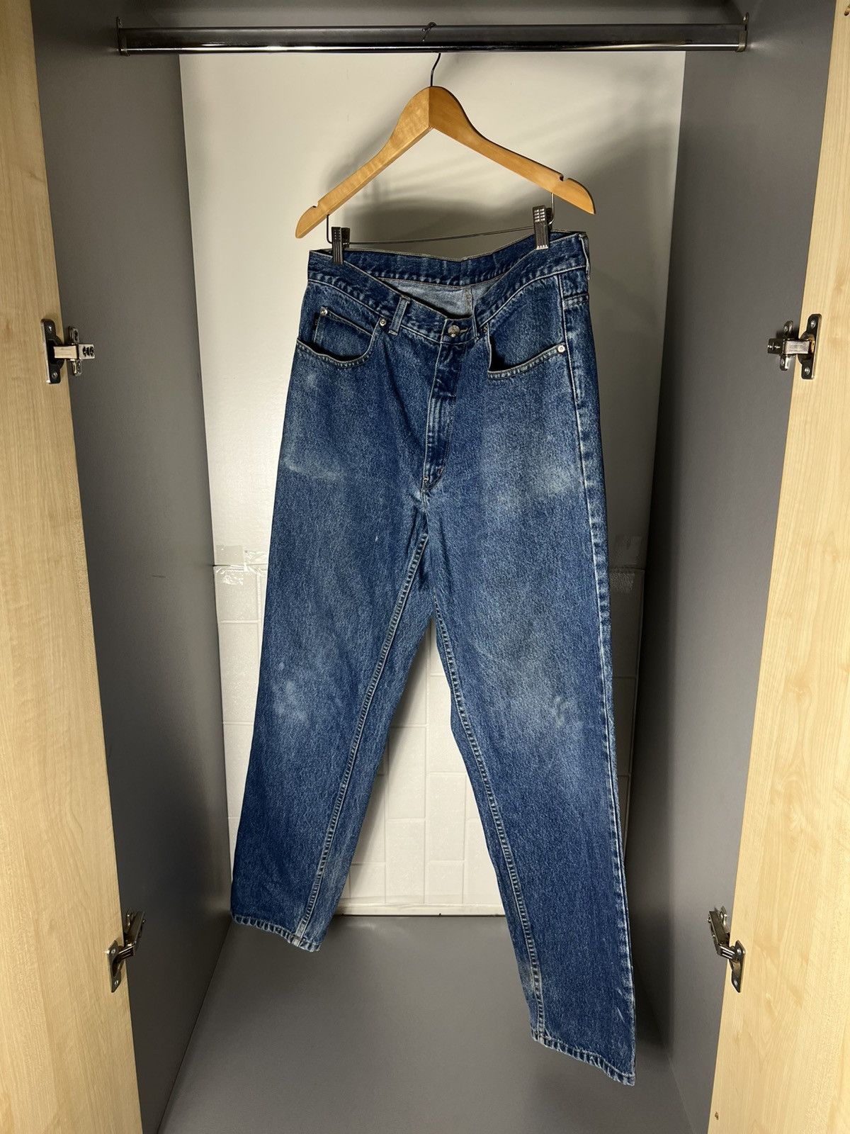 Saint Laurent Paris VINTAGE YVES SAINT LAURENT PARIS RETRO DENIM JEANS WEAR 90s Size US 38 / EU 54 - 12 Thumbnail