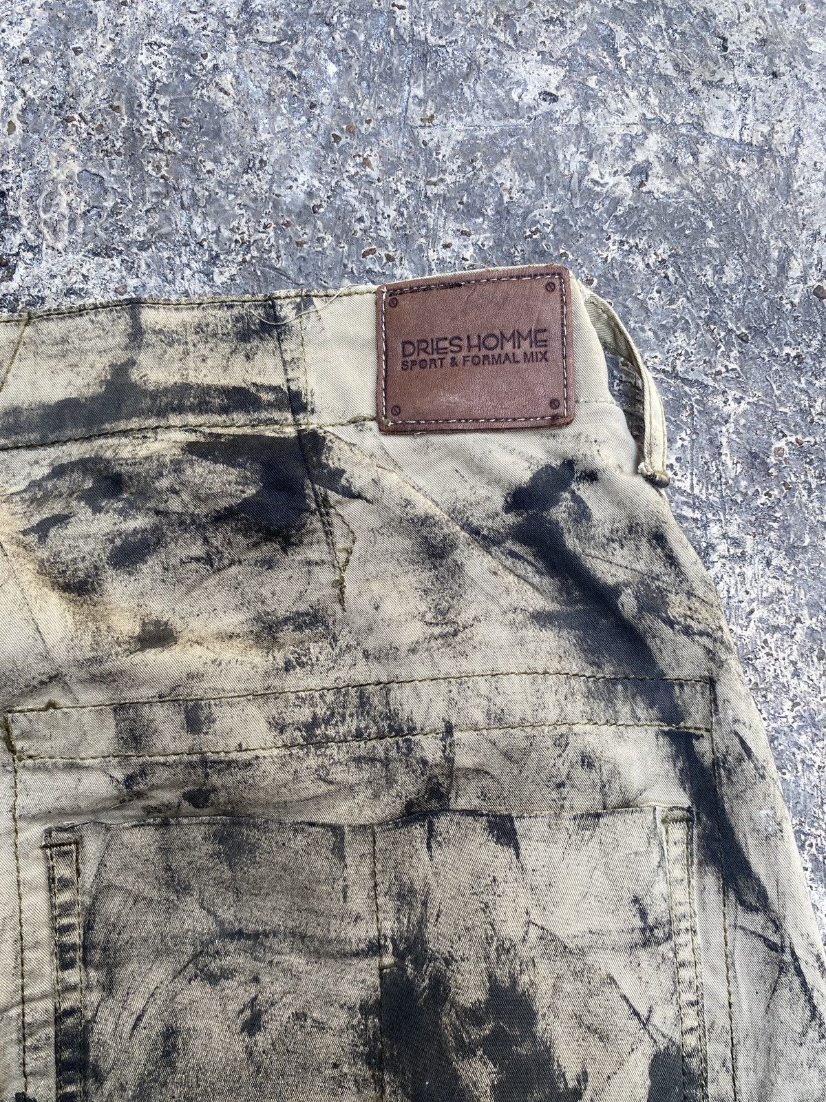 Dries Van Noten × If Six Was Nine × Walter Van Beirendonck Dries Homme Trompe l’oeil Painted Abstract Gallery dept styl Size US 31 - 6 Thumbnail