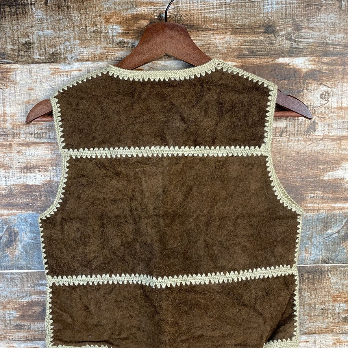 Leather DL Japan handmade leather vintage Brown Vest #C1136 Size US XS / EU 42 / 0 - 13 Thumbnail