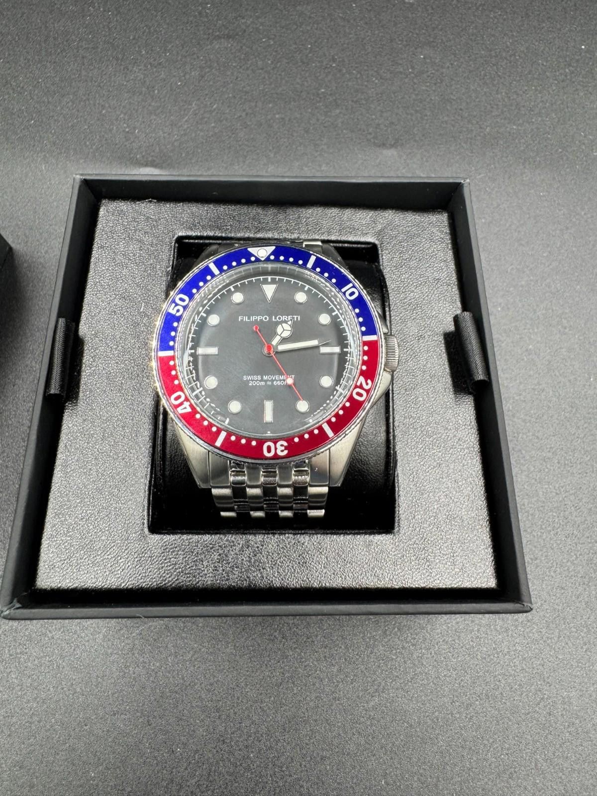 Other Brand New Filippo Loreti Subacqueo Red Blue Pepsi Bezel Dive Size ONE SIZE - 7 Thumbnail
