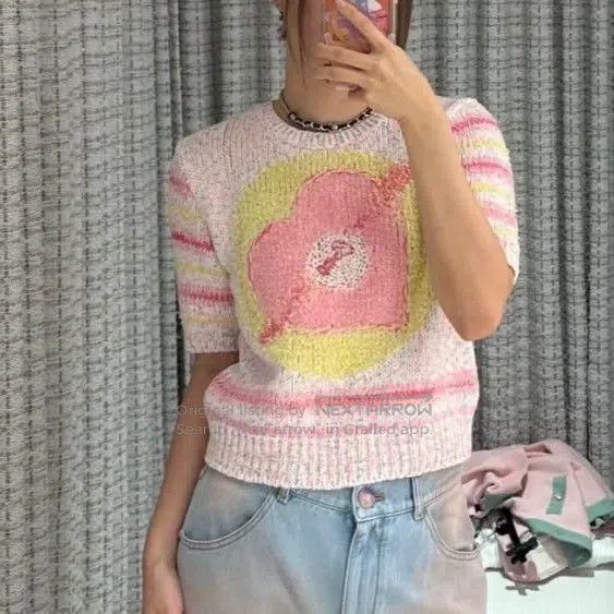 Chanel Chanel 24C colourful knitted short sleeves Size XS / US 0-2 / IT 36-38 - 1 Thumbnail