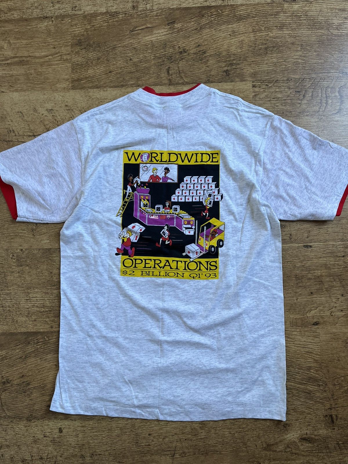 Apple × Vintage Vintage Apple Machintos Operations T-shirt Oneita Tag Size US L / EU 52-54 / 3 - 1 Thumbnail