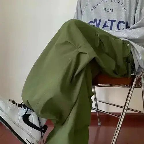 Japanese Brand × Vintage Cargo Pants - "Parachute" Style Pants - Green Baggy Pants Size US 30 / EU 46 - 3 Thumbnail