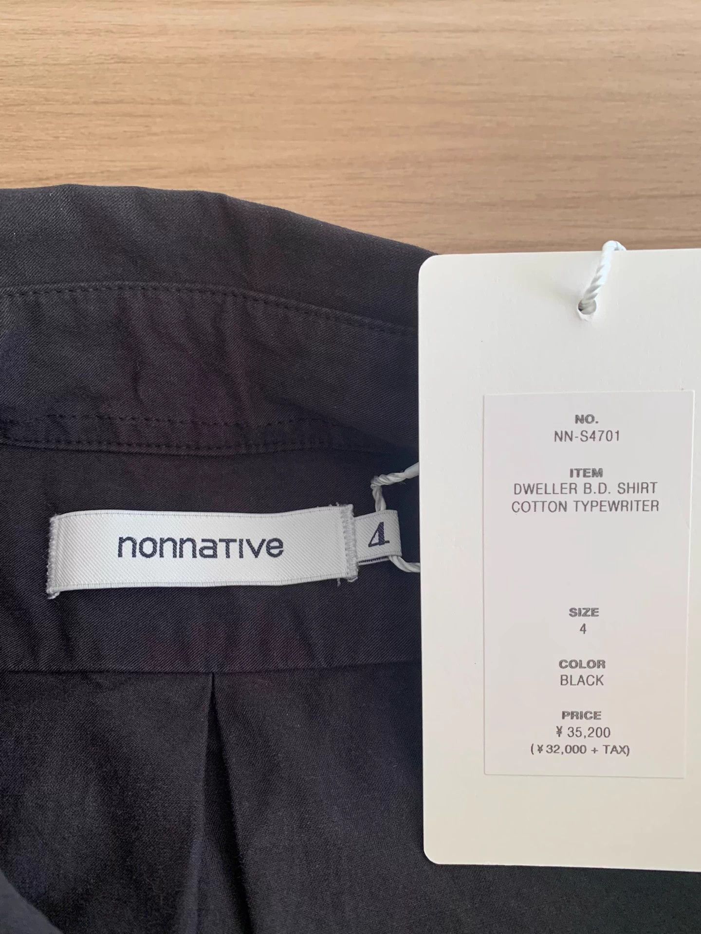 Nonnative NONNATIVE DWELLER B.D. Cotton Oxford LS Shirt 4 Black Size US XL / EU 56 / 4 - 3 Thumbnail