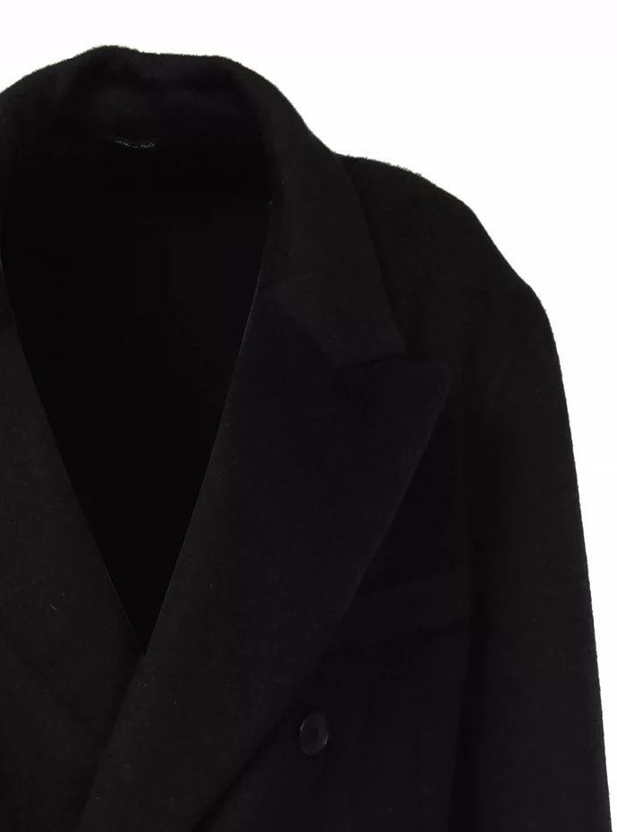 Maison Margiela Maison Margiela Double-breasted black heavy wool coat Size XS / US 0-2 / IT 36-38 - 5 Thumbnail