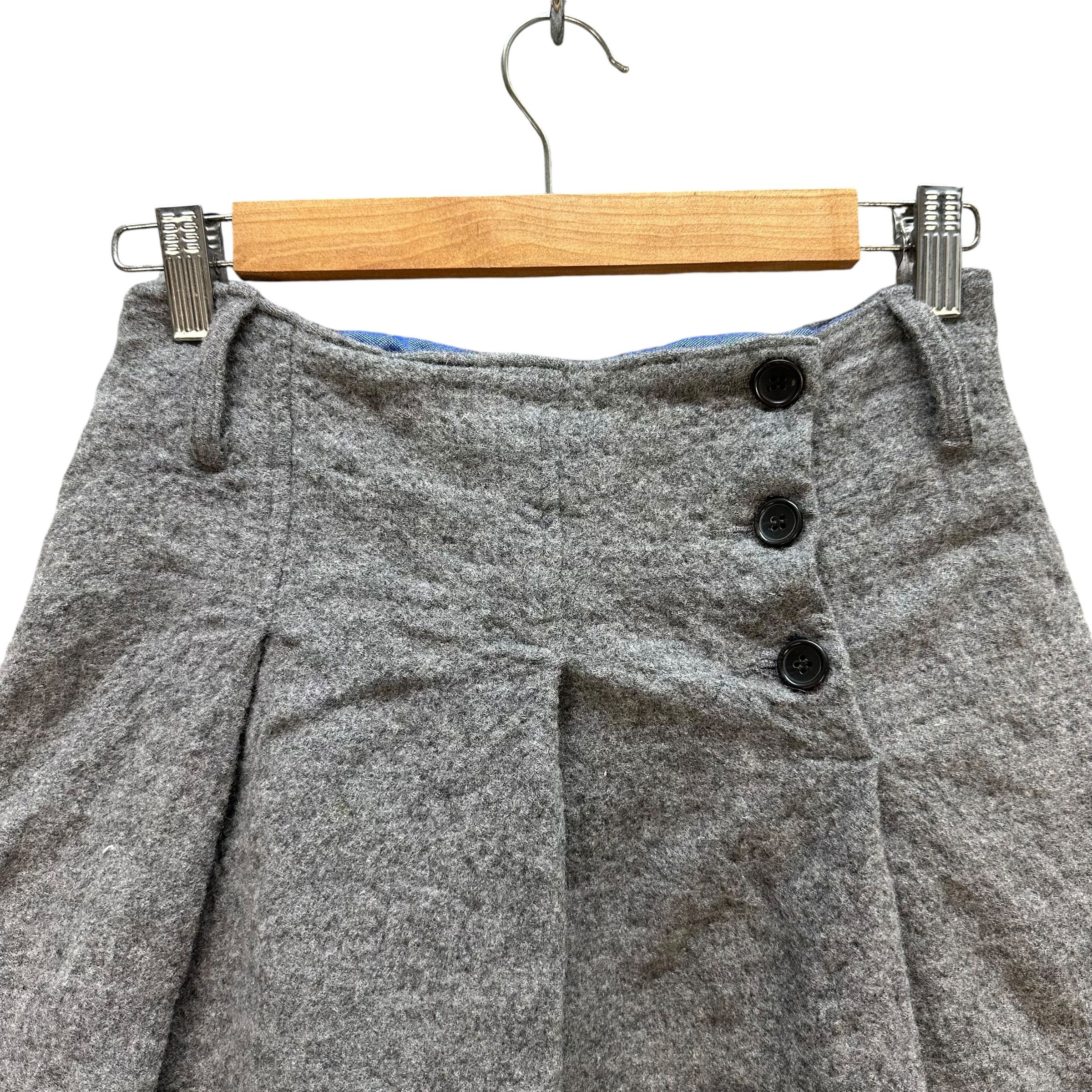 45rpm 45rpm Made in Japan Wool Mini Skirt #A68-1639 Size 26" / US 2 / IT 38 - 2 Thumbnail