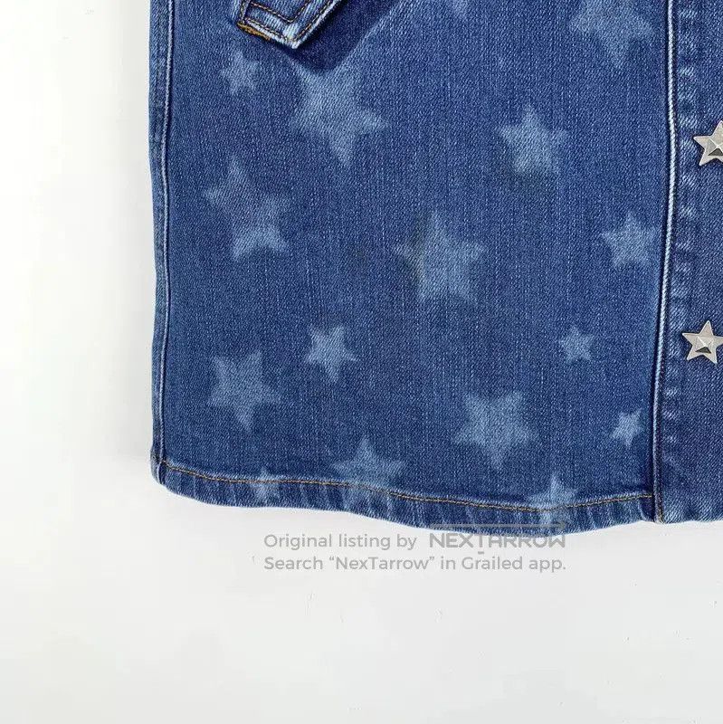 Valentino Valentino Denim Star Print Mini Skirt . Size 29" - 4 Thumbnail