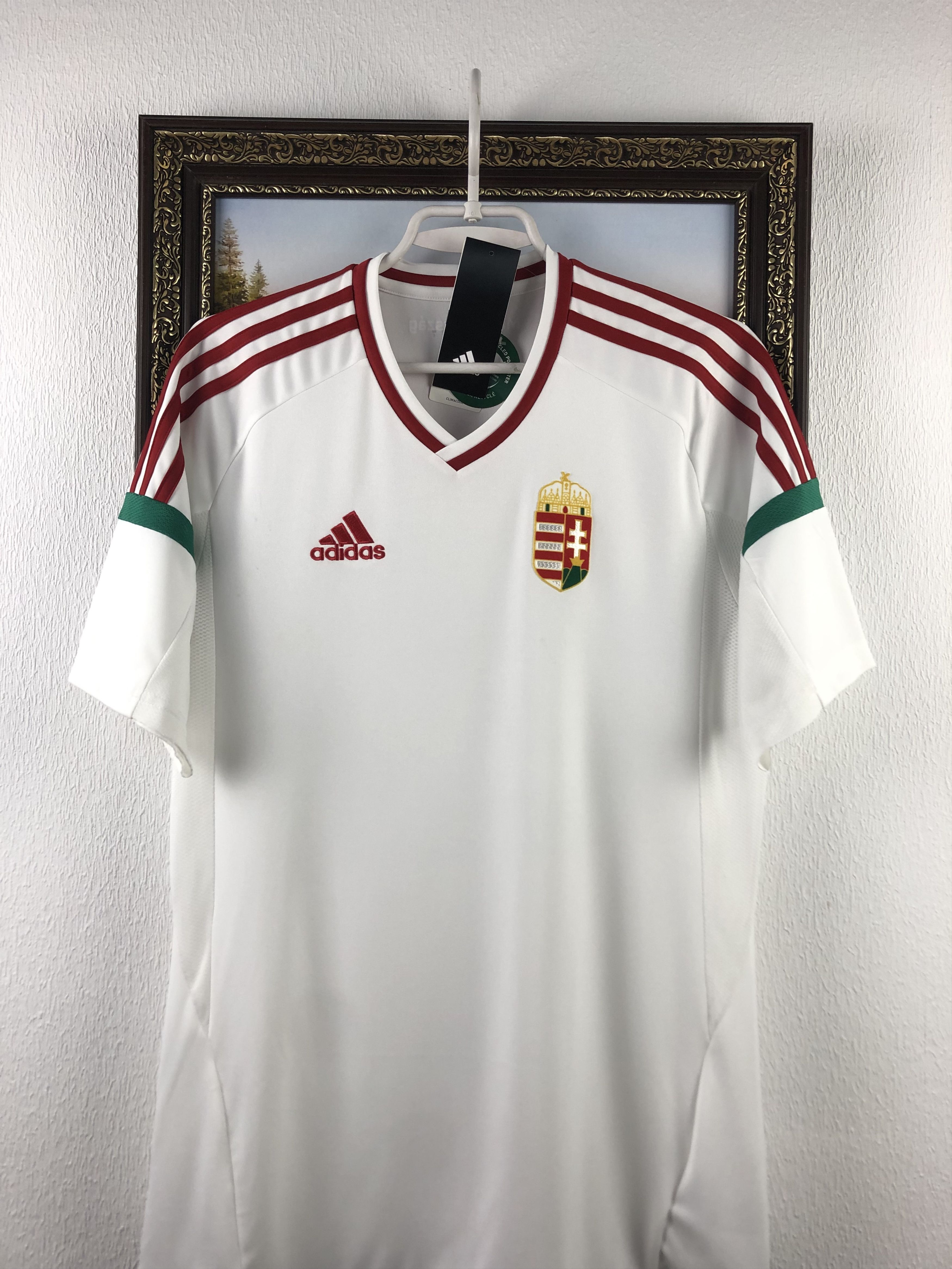Adidas Hungary football shirt Soccer Jersey New Trikot Tee Hype Size US S / EU 44-46 / 1 - 2 Thumbnail