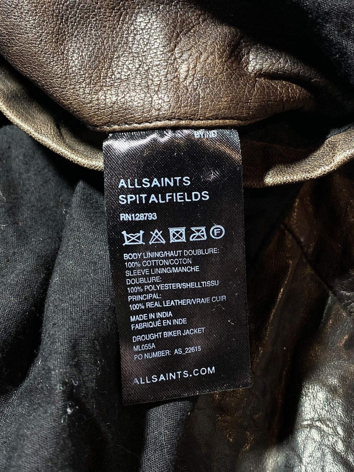 Allsaints Allsaints Drought Leather Biker Jacket Size US L / EU 52-54 / 3 - 25 Thumbnail