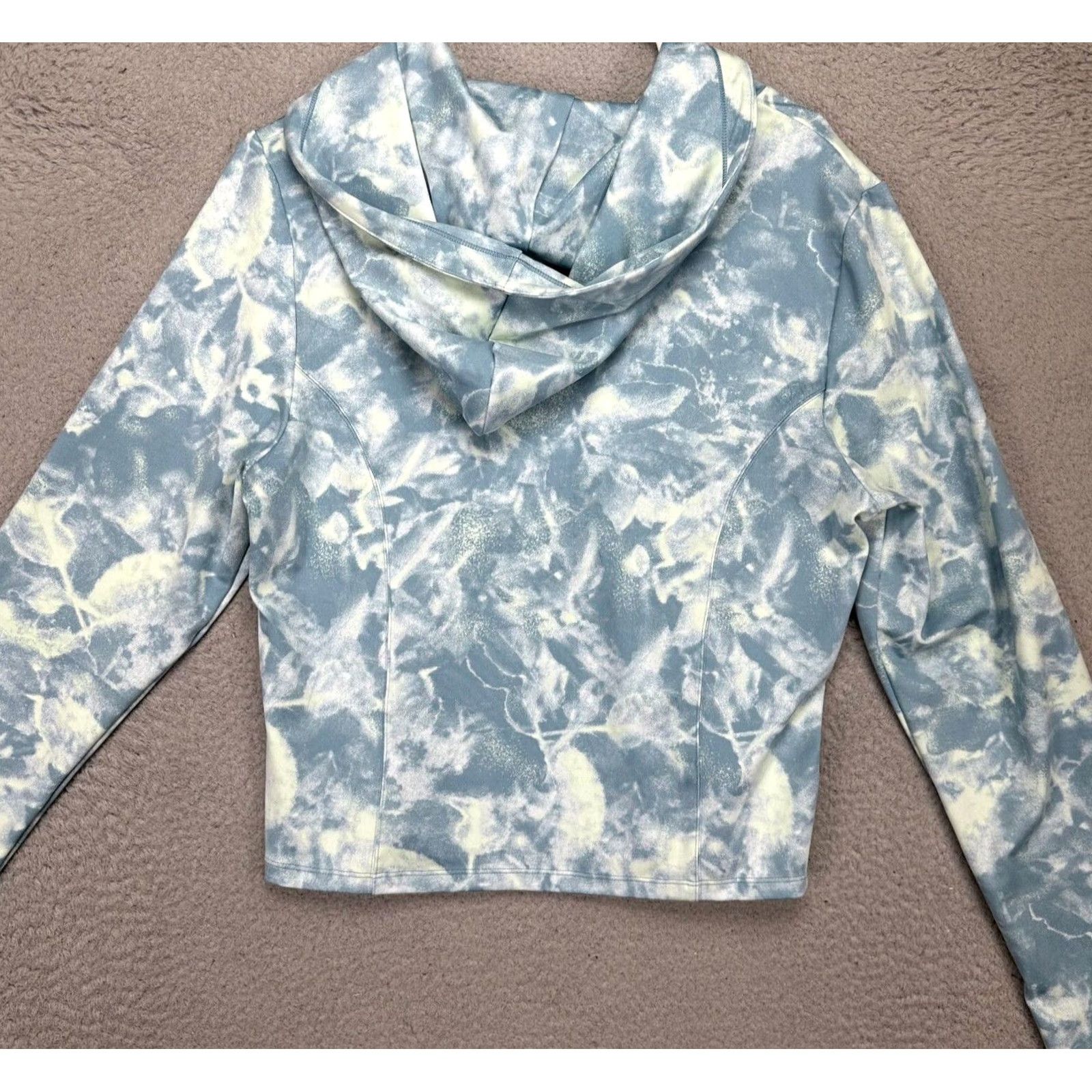 Victoria's Secret Victoria's Secret Hoodie Women XL Blue Tie Dye Crop Pullover Sweatshirt Casual New Size XL / US 12-14 / IT 48-50 - 4 Thumbnail