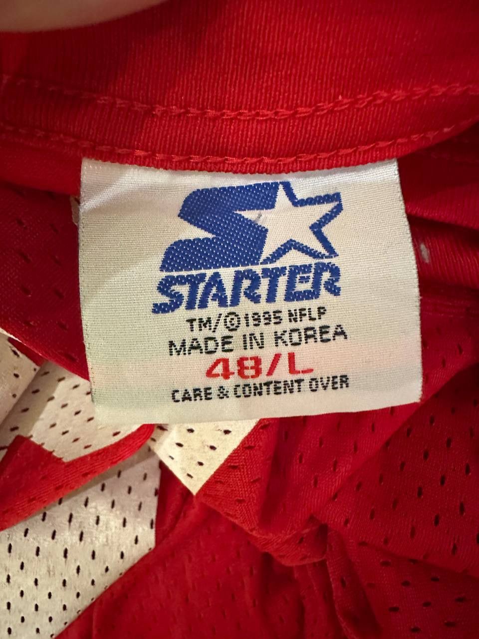 Starter Jerry Rice 49ers Starter Vintage 1995 NFL Jersey Red Mens Size US L / EU 52-54 / 3 - 2 Thumbnail