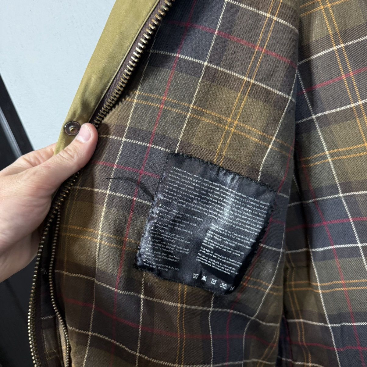 Barbour Vintage Barbour Waxed Trench Coat Jacket Size US L / EU 52-54 / 3 - 20 Thumbnail