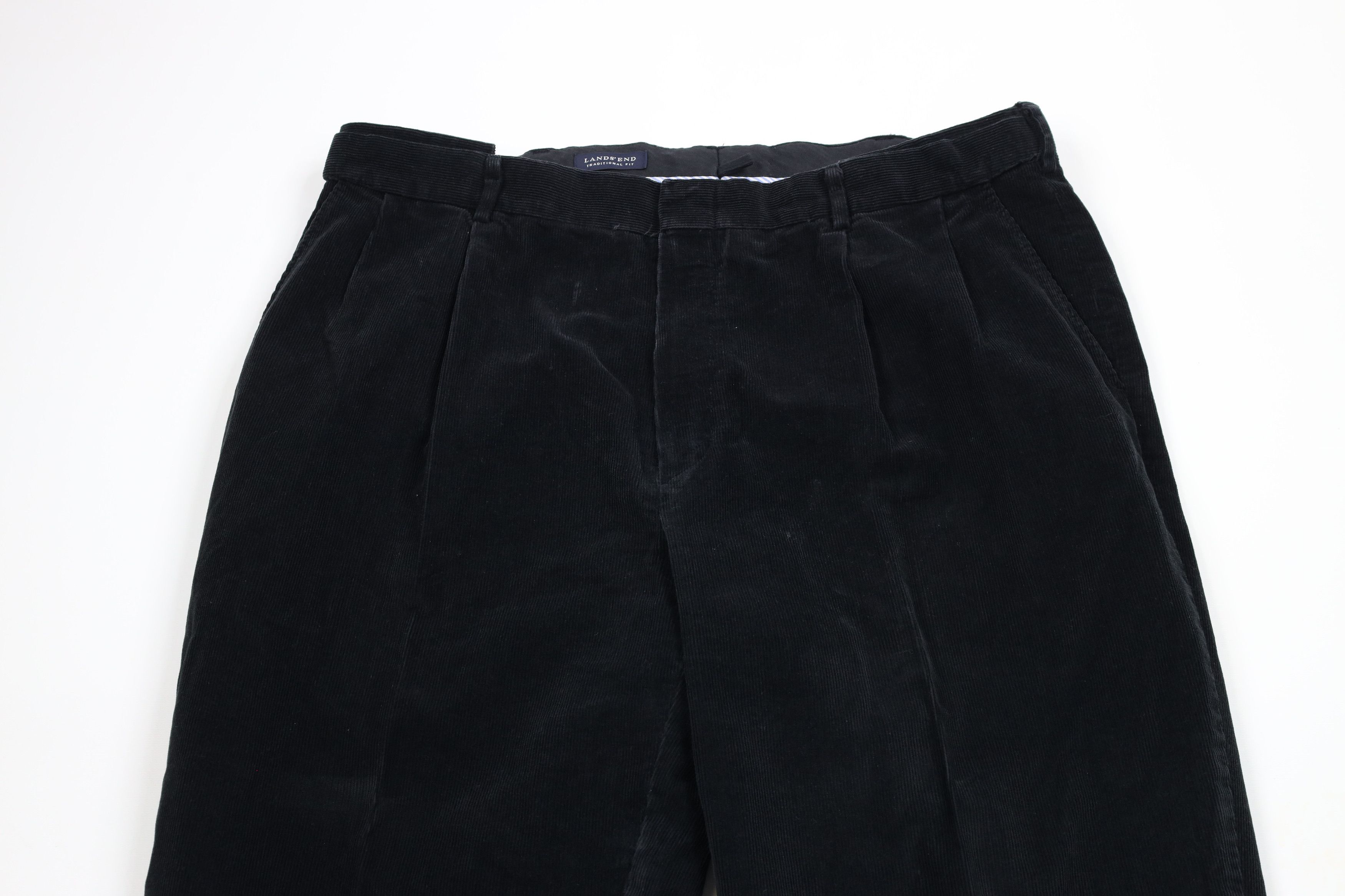 Lands' End × Vintage Vintage 90s Lands End Heavyweight Wide Leg Corduroy Pants Size US 38 / EU 54 - 2 Thumbnail