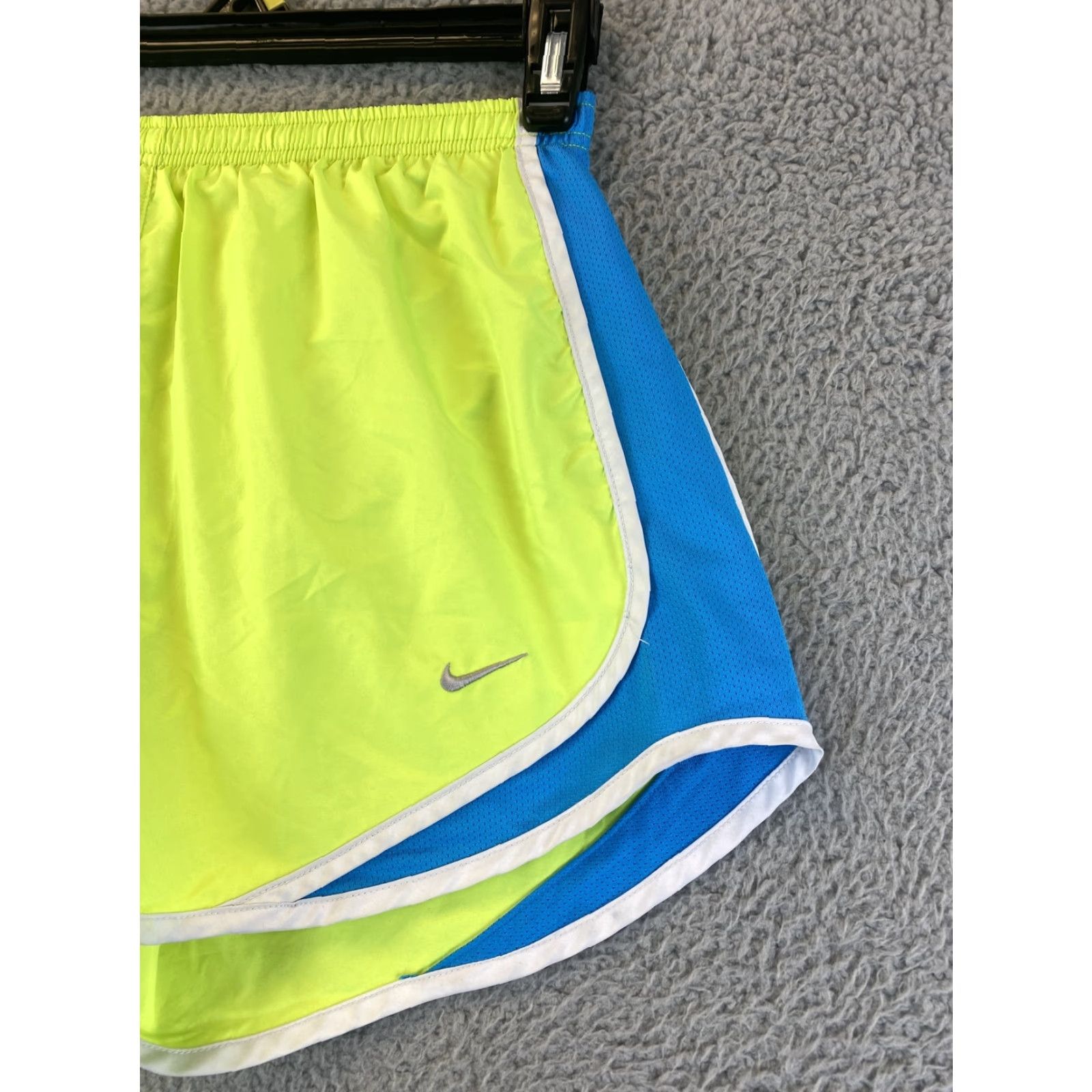 Nike Nike Womens Dri-Fit Running Shorts Adult Medium Neon Yellow Athletic Activewear Performance Running Womens Size 32" / US 10 / IT 46 - 2 Thumbnail