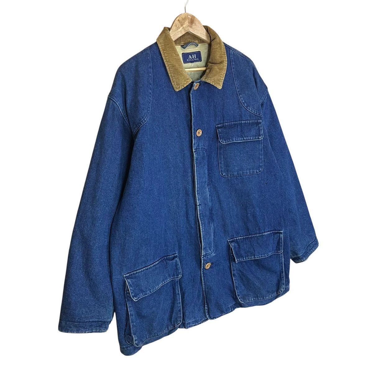 ABAHOUSE Vintage 90s ABAHOUSE Denim Chore Jacket Size US XL / EU 56 / 4 - 2 Thumbnail