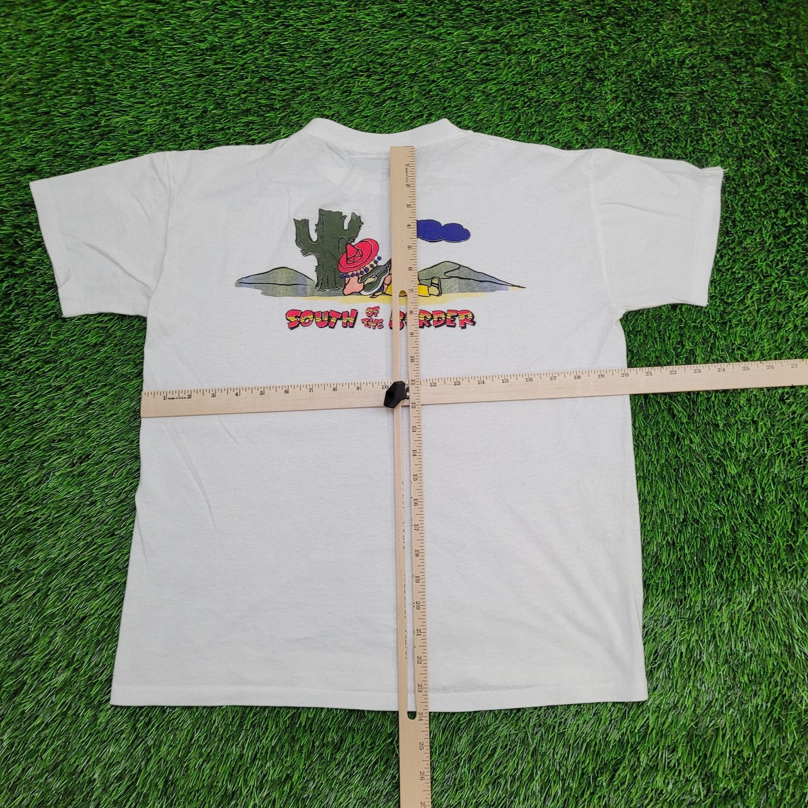 Vintage VTG 90s Funny South of the Border Mexican Sombrero T-Shirt M Size US L / EU 52-54 / 3 - 7 Thumbnail