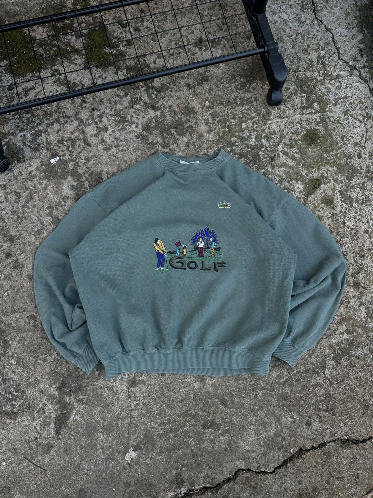 Lacoste × Vintage Vintage 90s Lacoste Golf Sweatshirt Crewneck Size US M / EU 48-50 / 2 - 1 Thumbnail