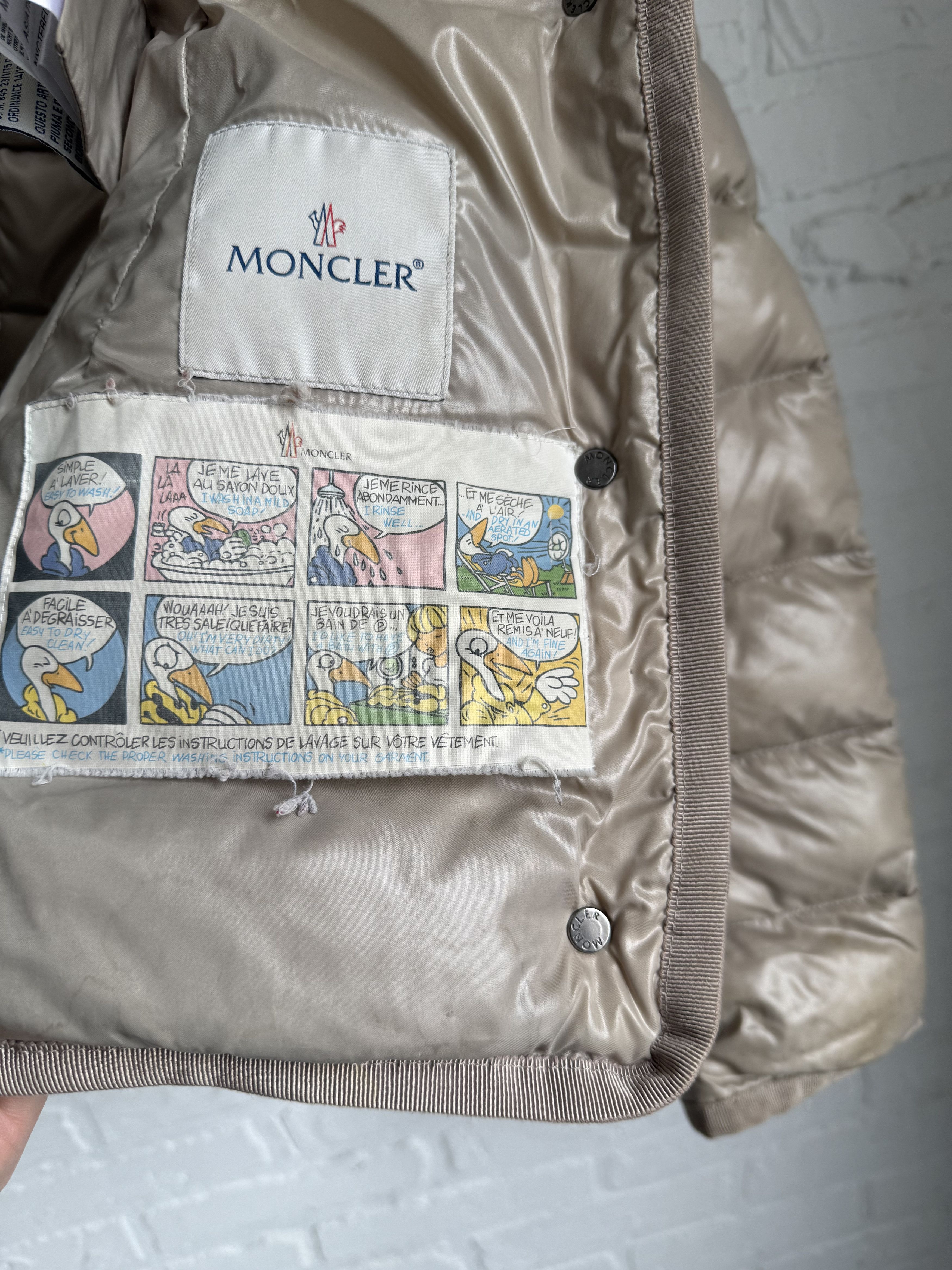 Moncler Moncler Armoise Giubbotto Beige Fur Hood Down Puffer Jacket Size S / US 4 / IT 40 - 4 Thumbnail