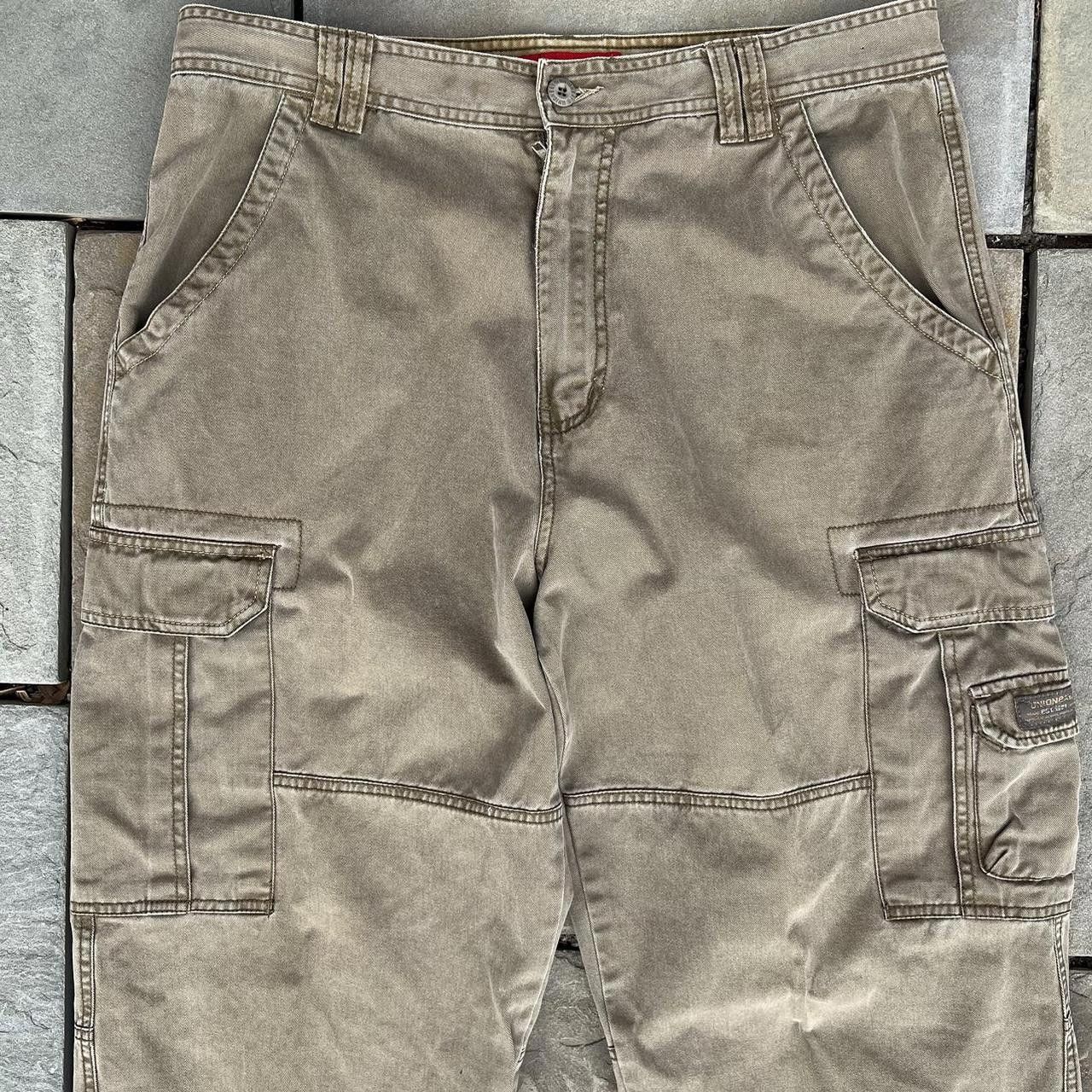UNIONBAY Y2K Utility Cargo Pants Dark Khaki Size US 36 / EU 52 - 2 Thumbnail