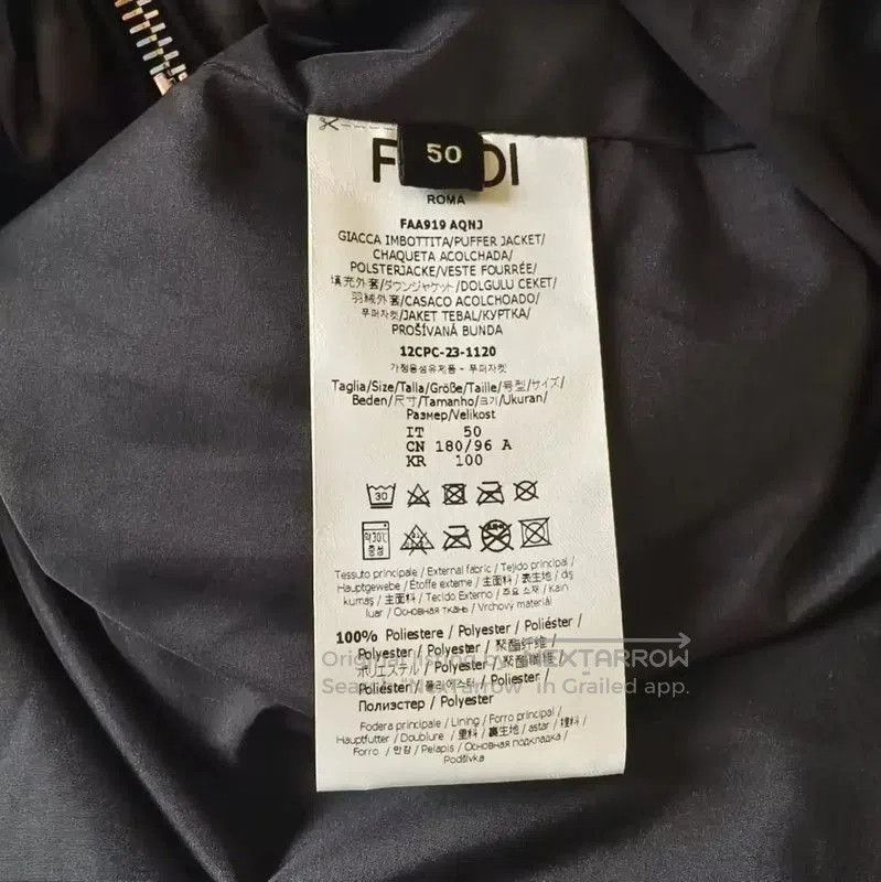 Fendi Fendi Black Down Jacket for Men . Size US M / EU 48-50 / 2 - 4 Thumbnail