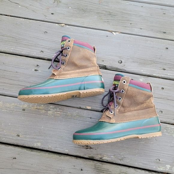 Vintage Vintage 90s y2k Woodsman Brown Roughout Suede Leather Green Size US 7 / IT 37 - 2 Thumbnail