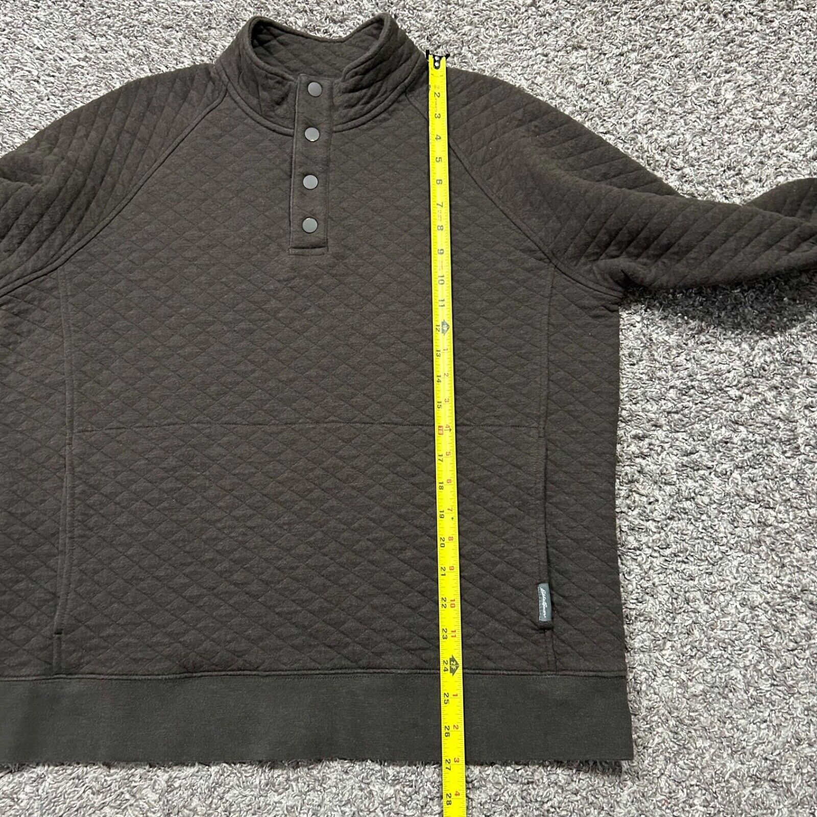 Eddie Bauer Eddie Bauer Quilted Jacket Quarter Snap Button Pullover y2k Size US L / EU 52-54 / 3 - 5 Thumbnail