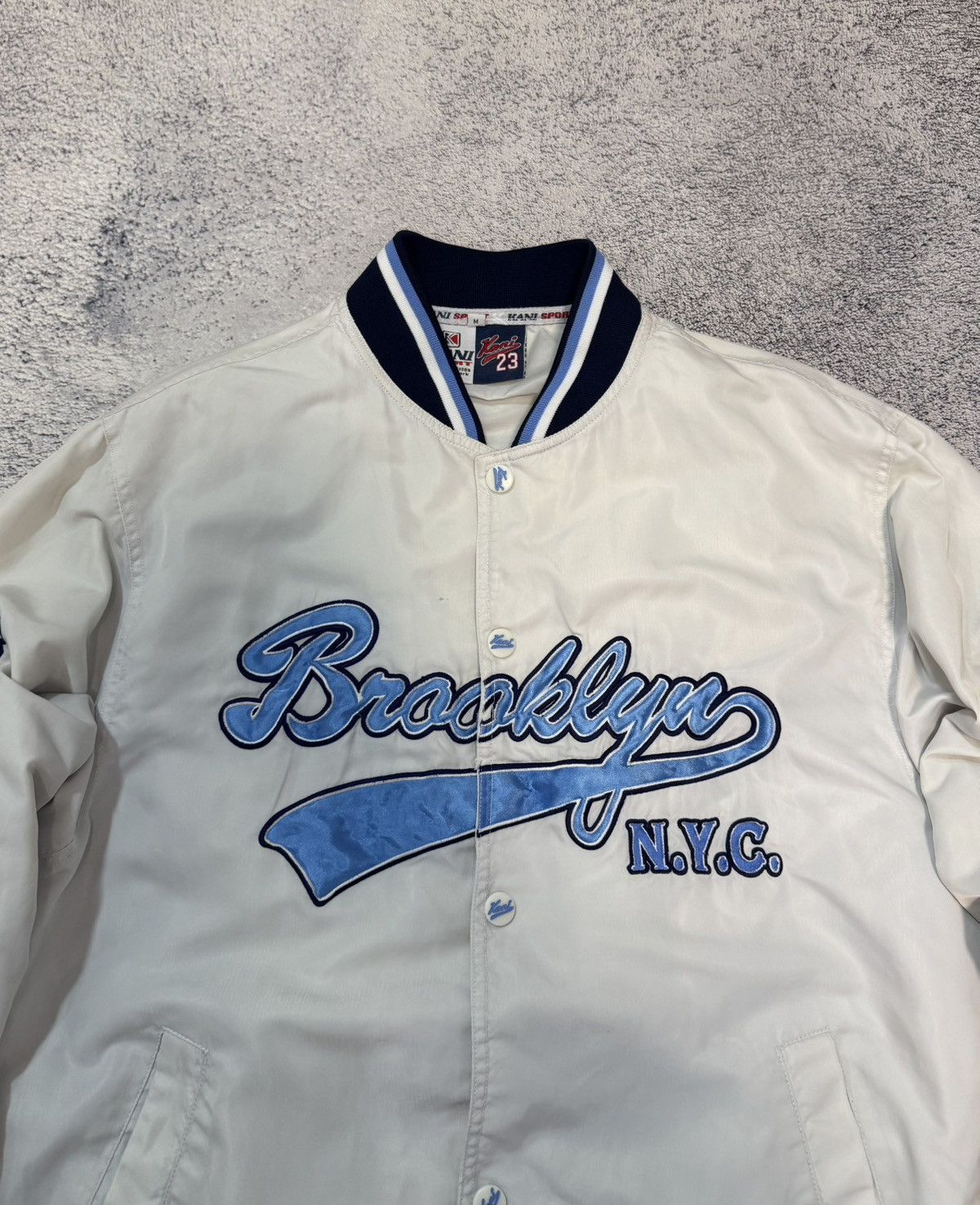 Karl Kani Karl Kani Brooklyn NYC Bomber Jacket Men M Varsity Vintage Size US M / EU 48-50 / 2 - 4 Thumbnail